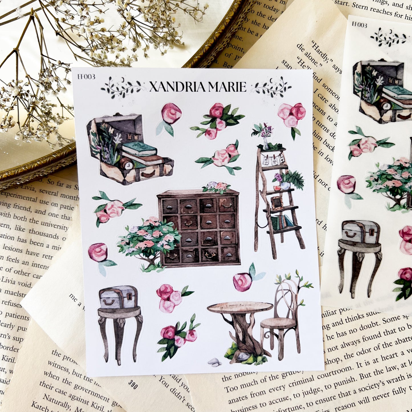 Fixtures & Florals Sticker Sheet