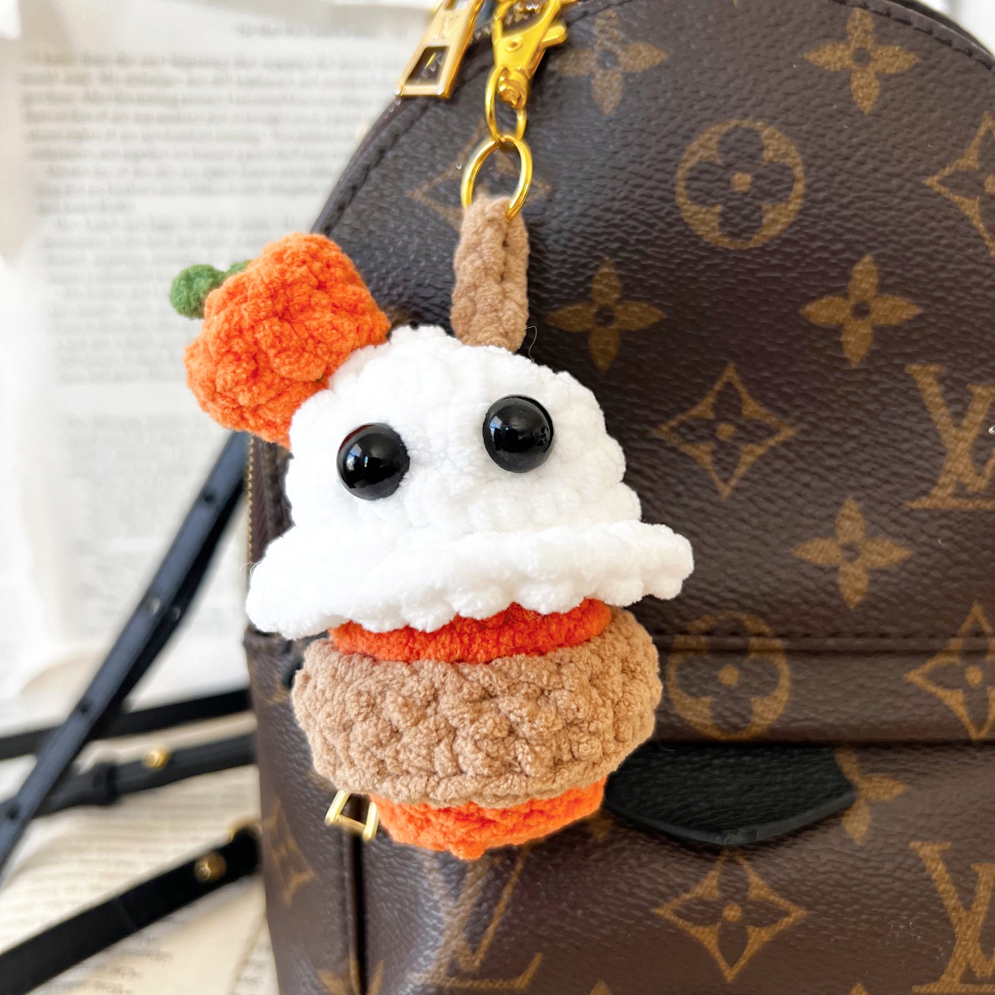 Boo! I’m Spiced Crochet Keychain