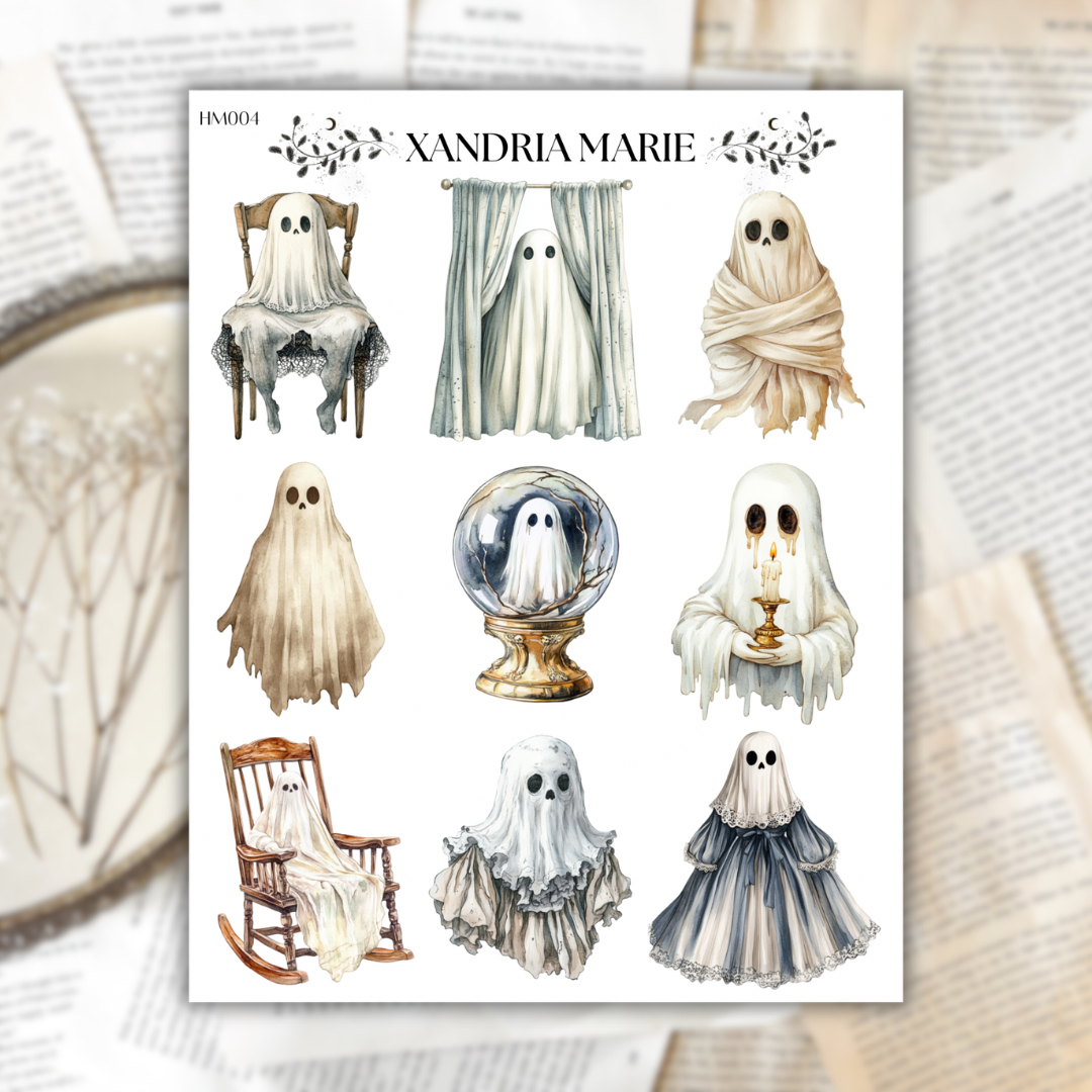 House Ghosts Sticker Sheet