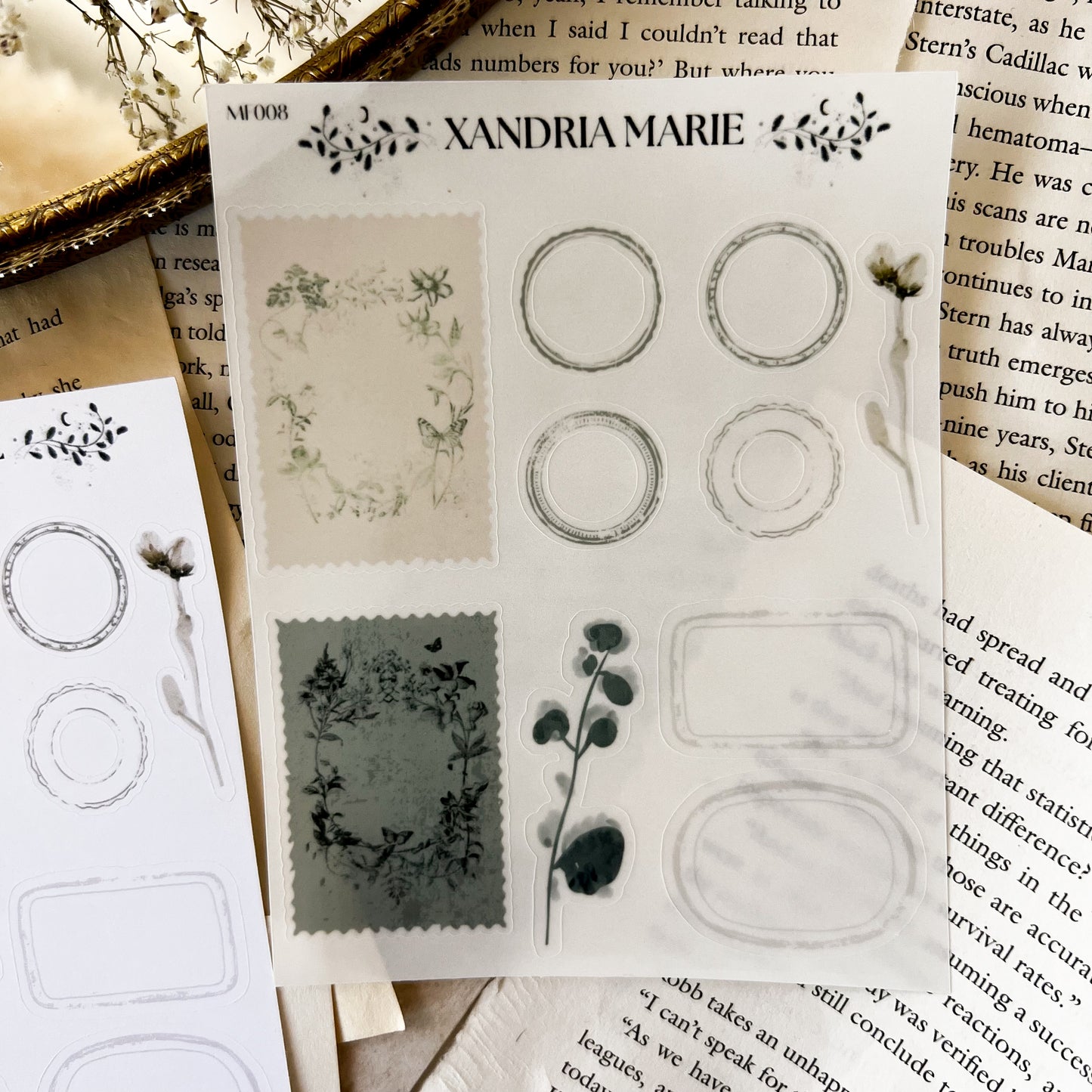 Forest Stamps & Outlines Sticker Sheet
