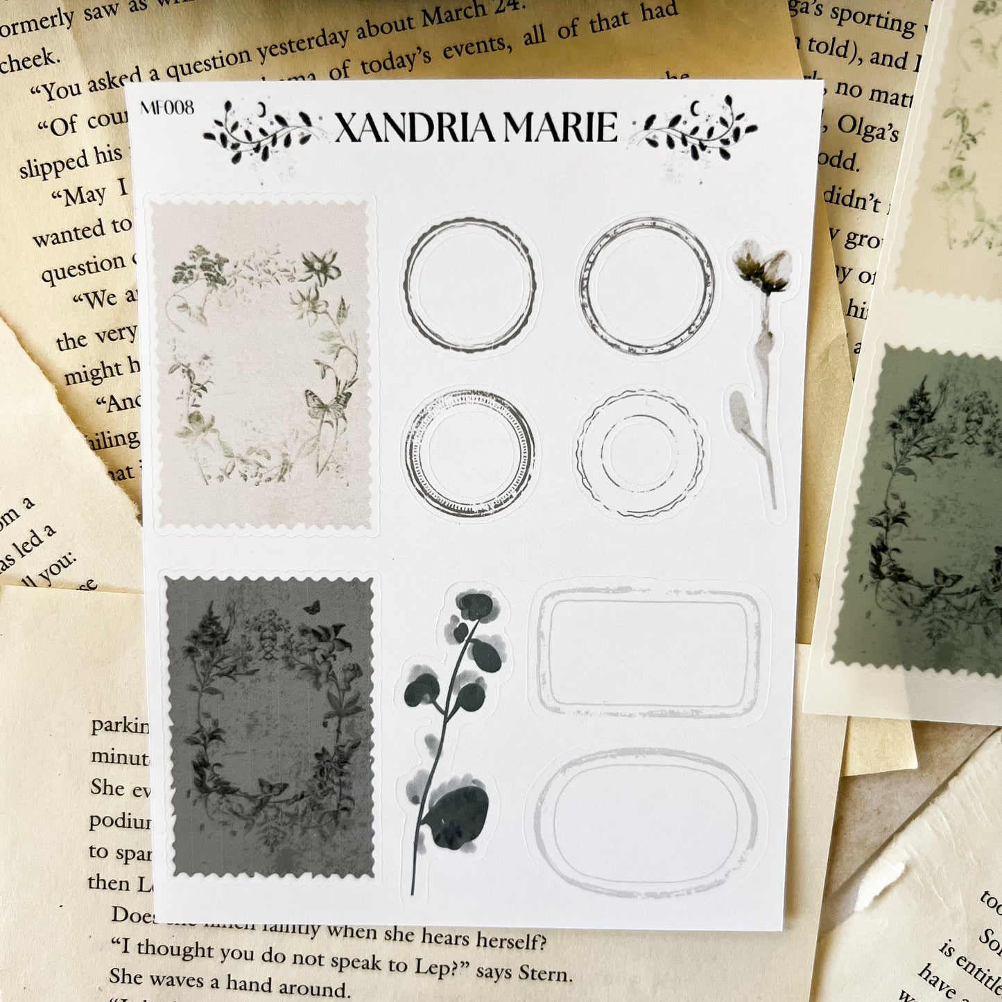Forest Stamps & Outlines Sticker Sheet