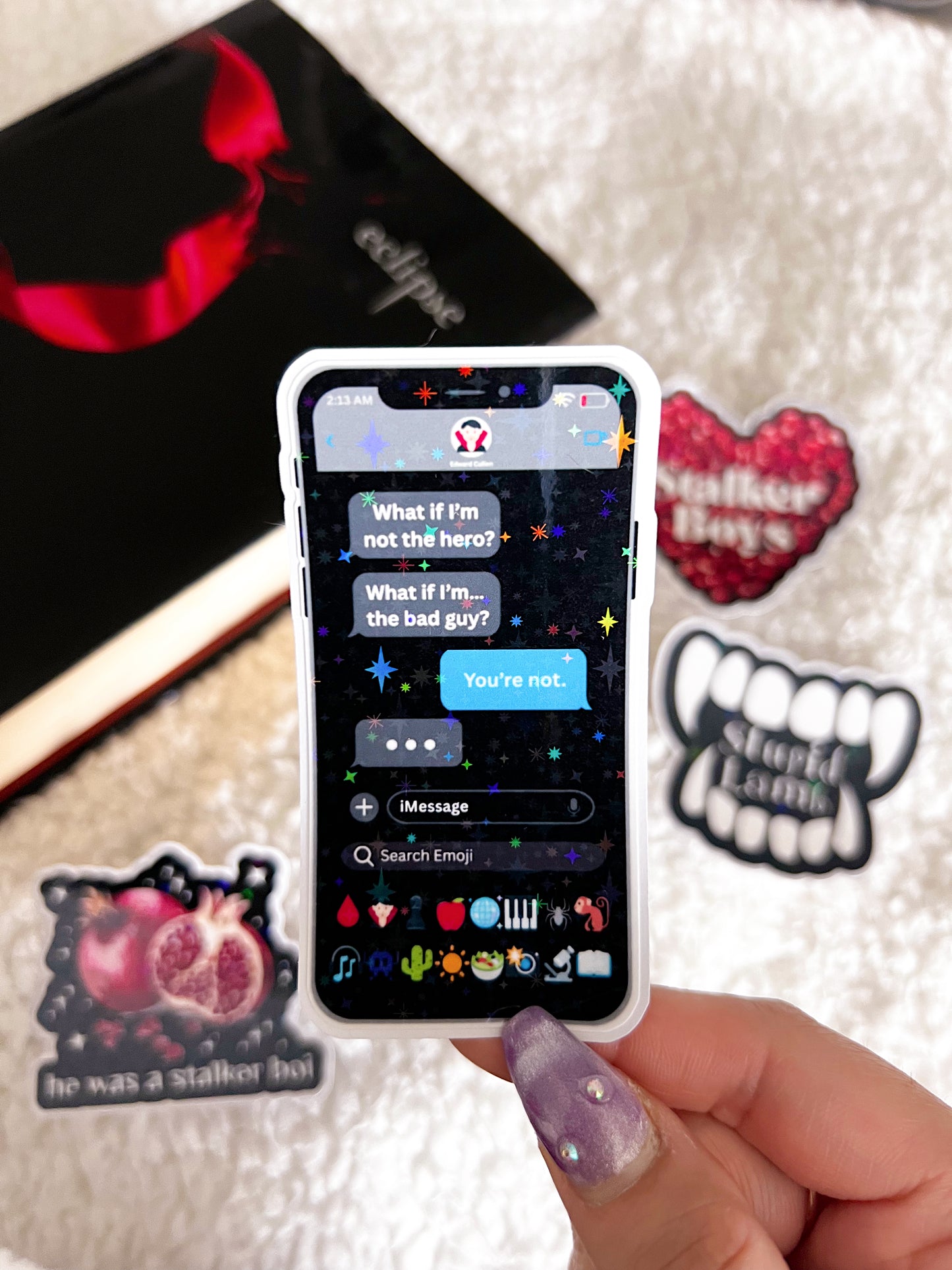 The Bad Guy Holographic Vinyl Diecut Sticker