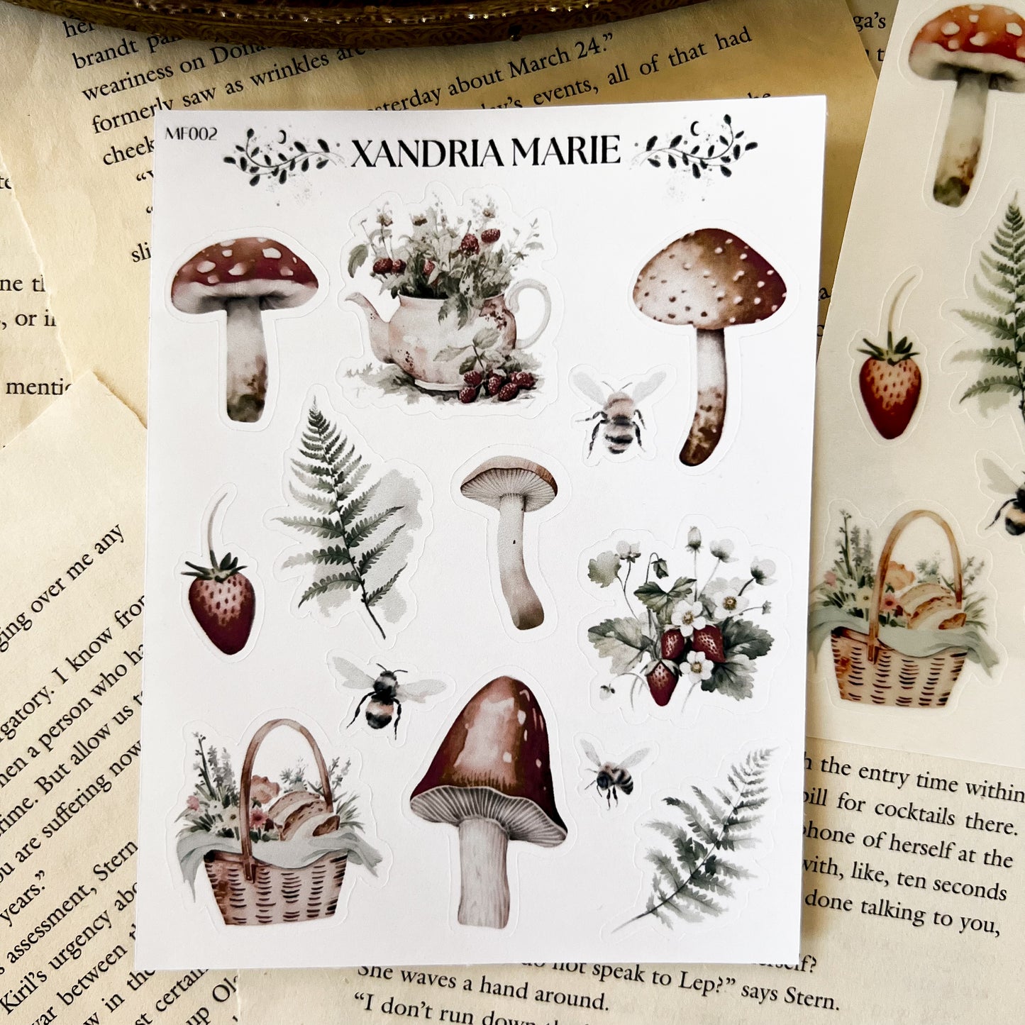 Enchanted Mushrooms Sticker Sheet