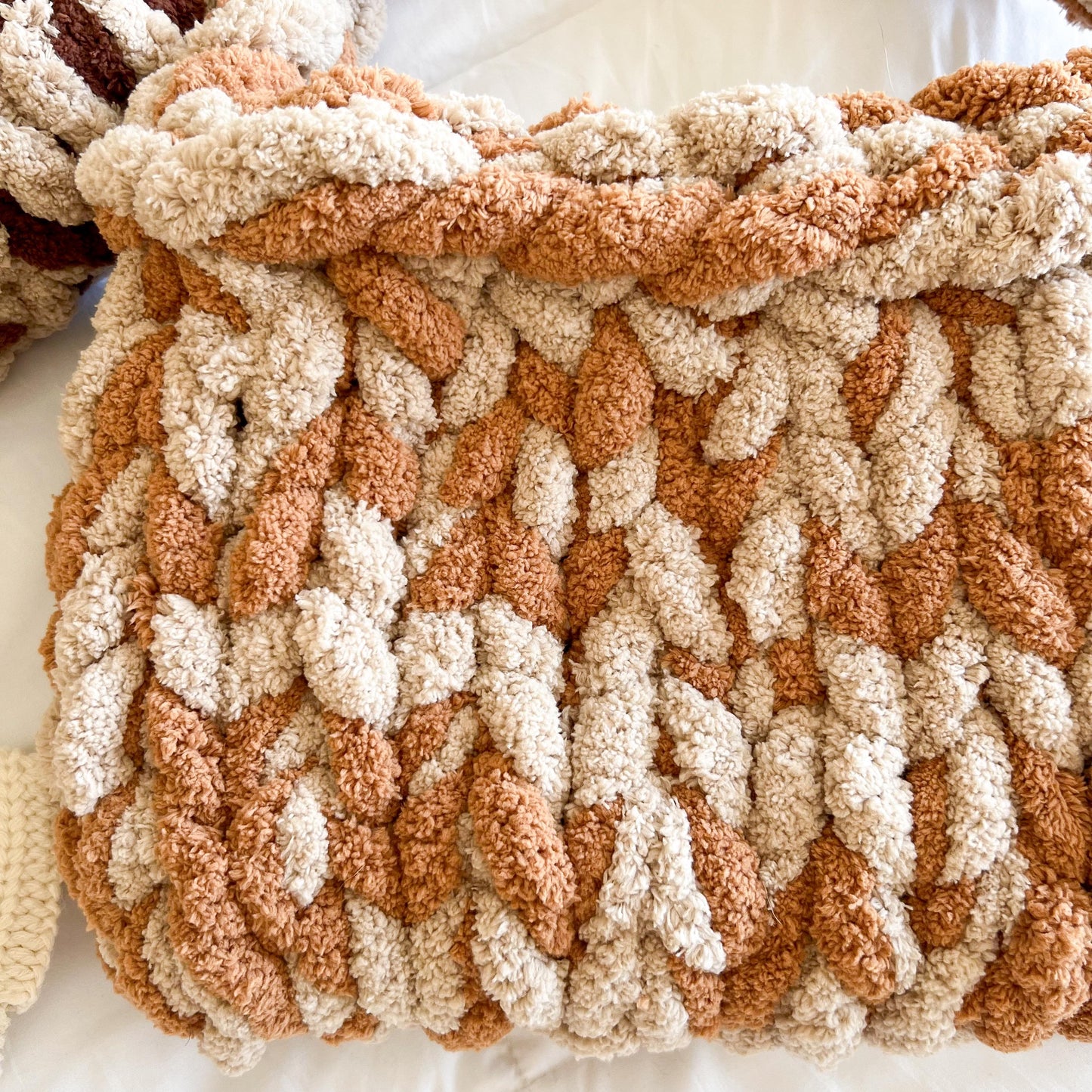 Chenille Chunky Knit Handbag