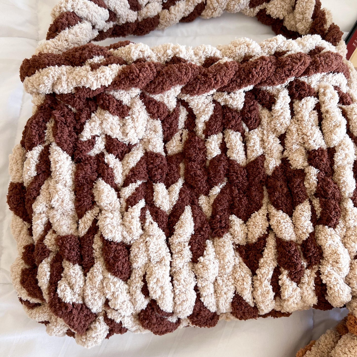 Chenille Chunky Knit Handbag