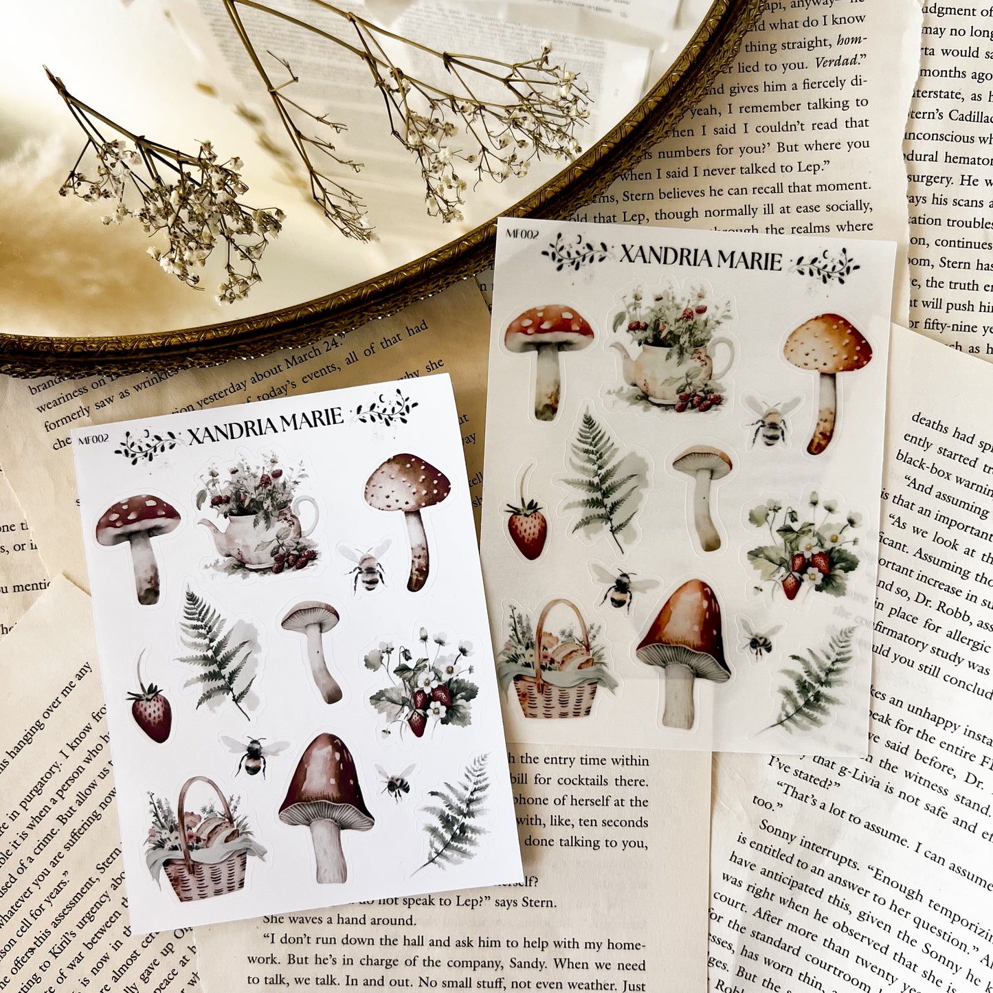Enchanted Mushrooms Sticker Sheet