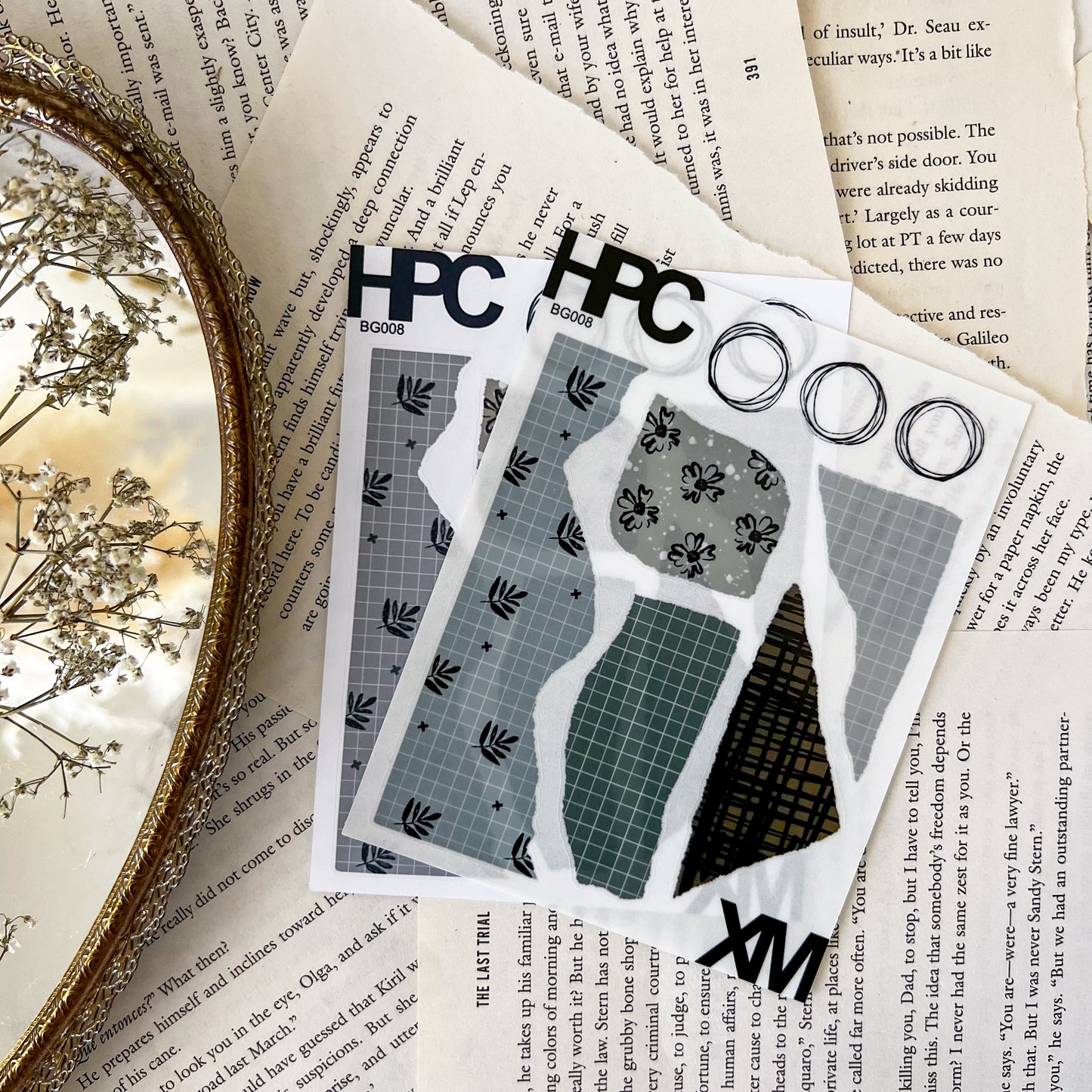 HPX x XM Boho Ripped Patterns Sticker Sheet