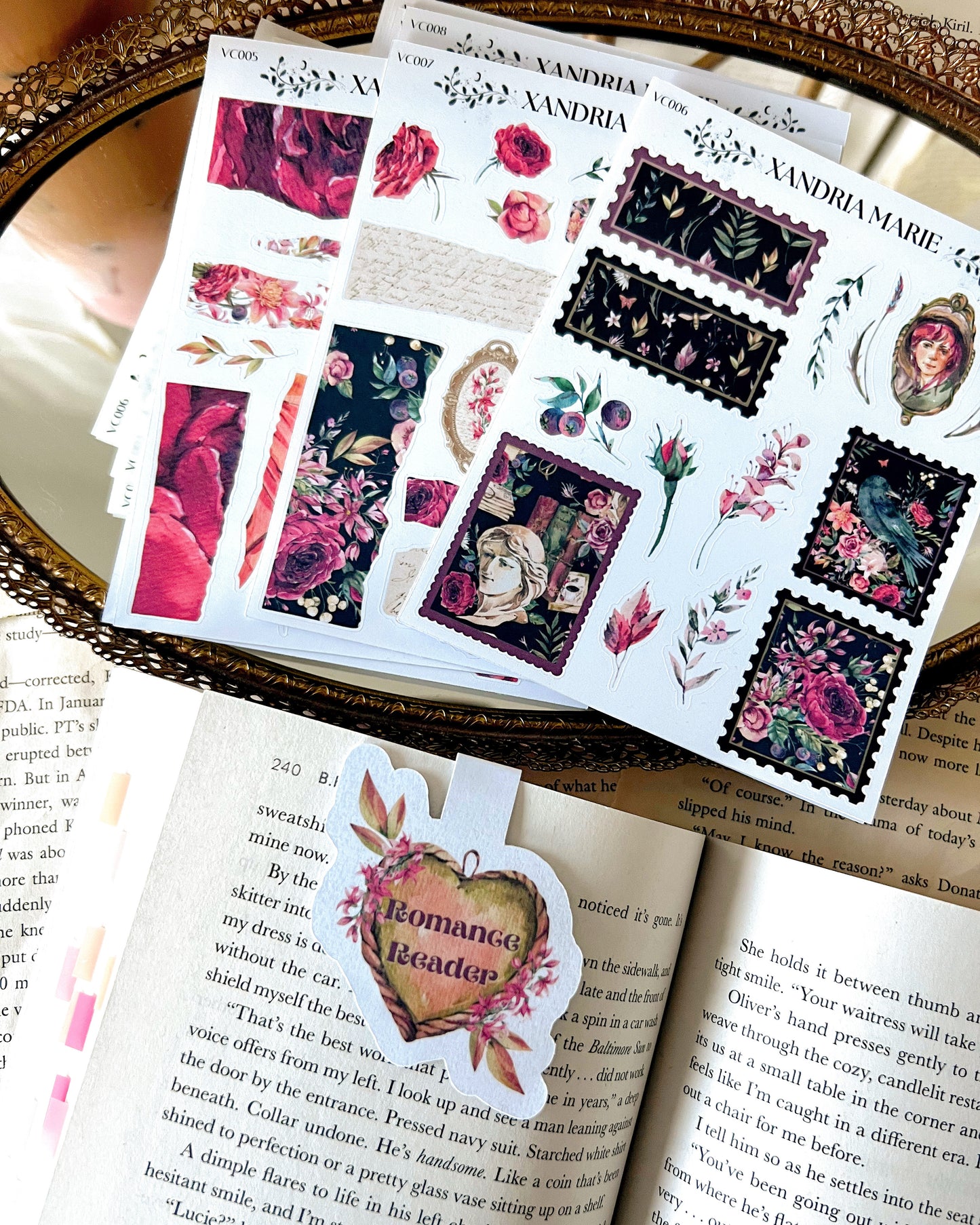Dark Summer Romance Sticker Sheet