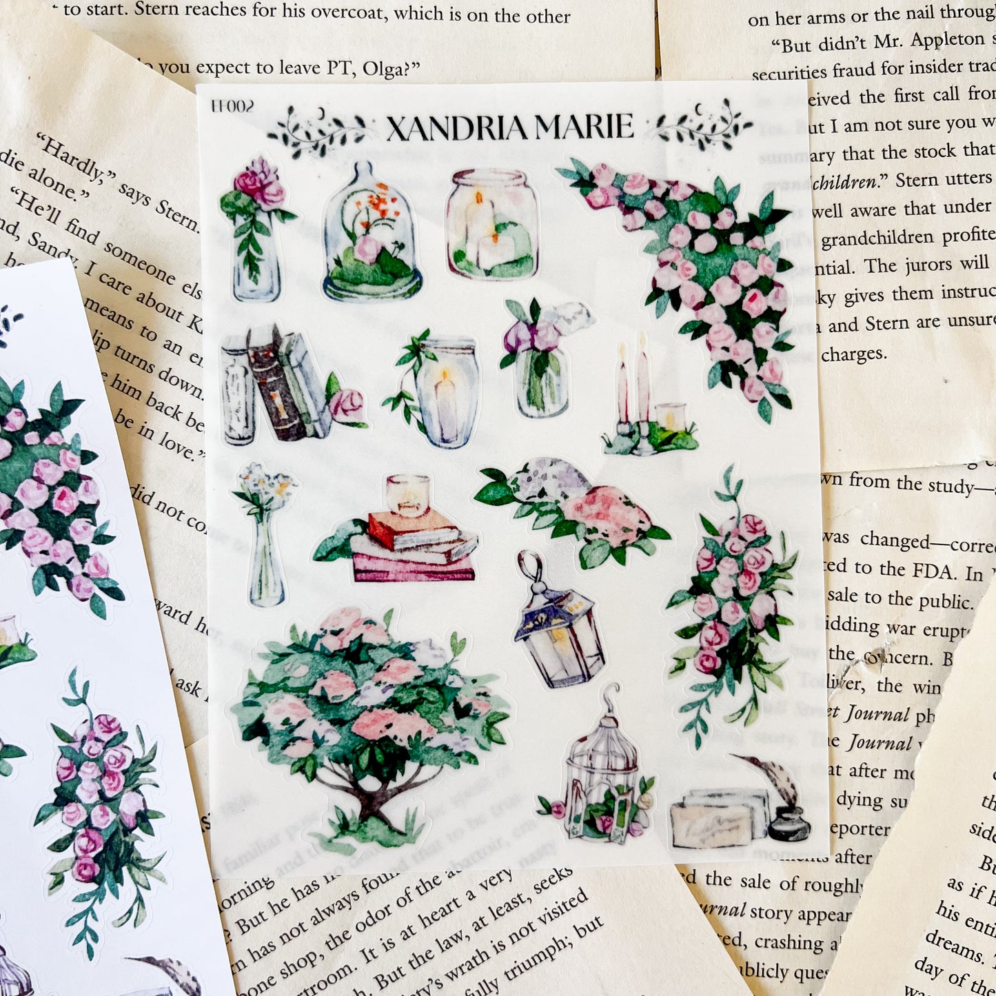Vases & Florals Sticker Sheet