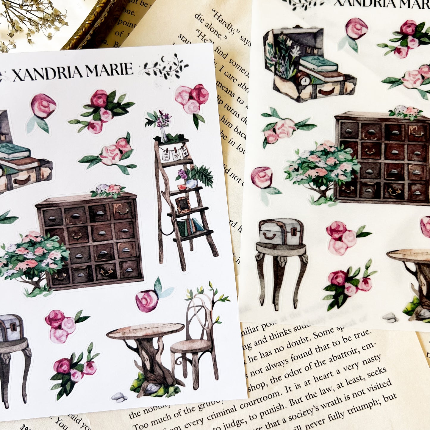 Fixtures & Florals Sticker Sheet