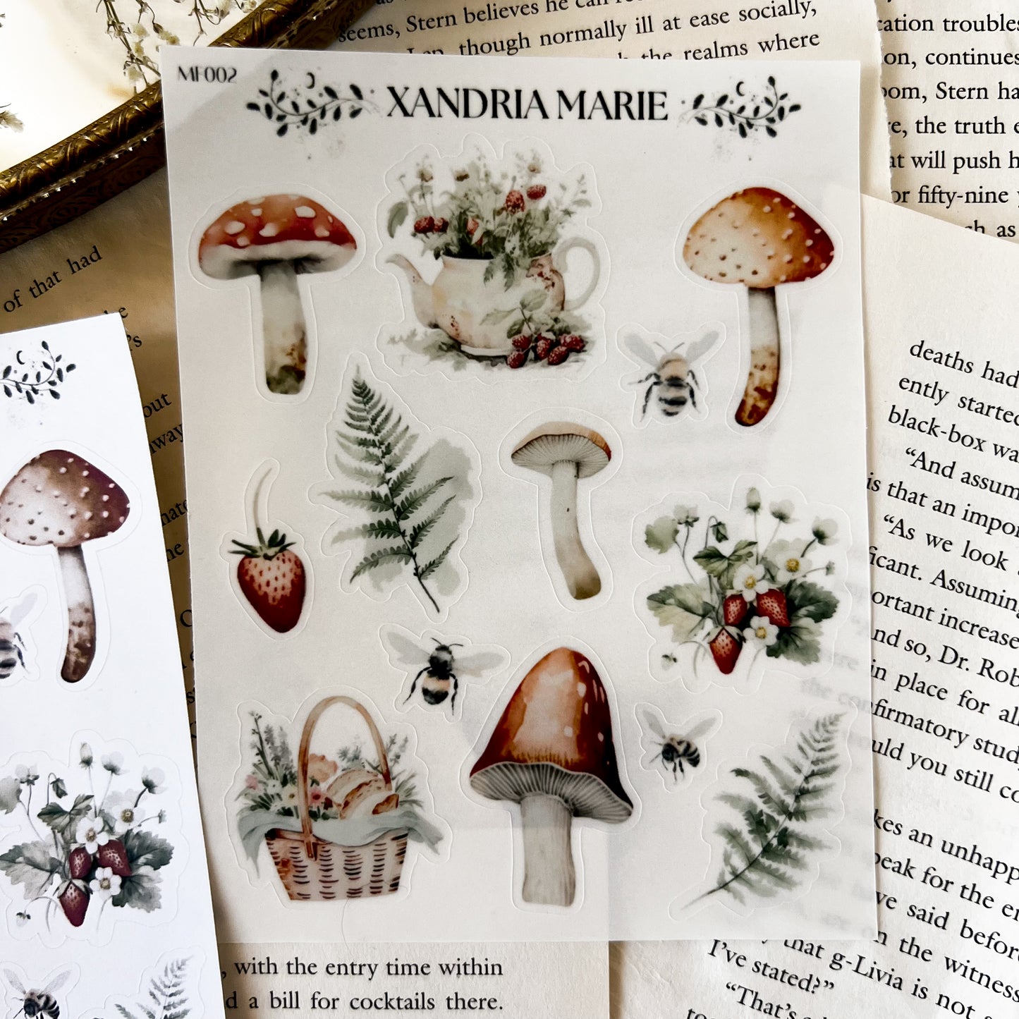 Enchanted Mushrooms Sticker Sheet