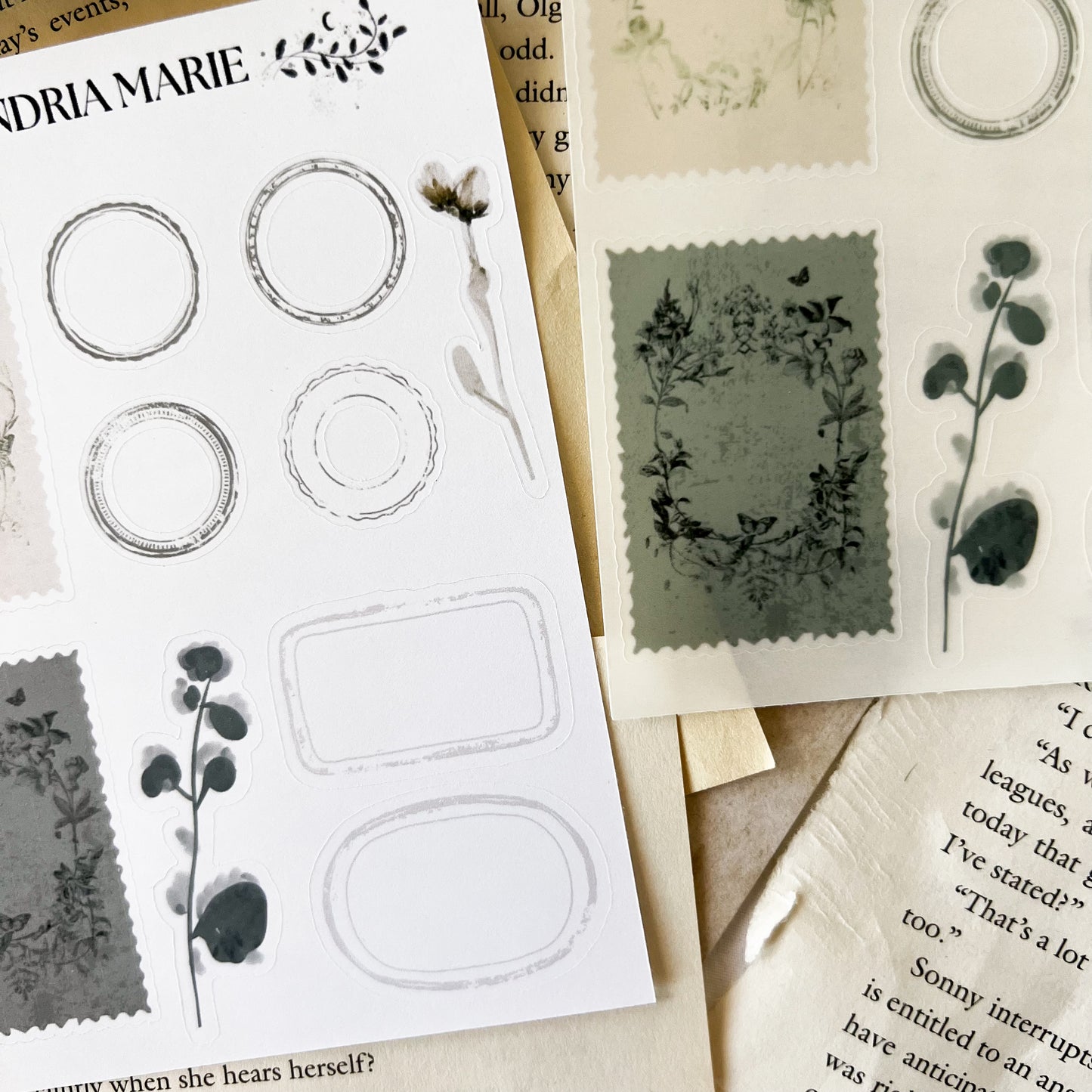 Forest Stamps & Outlines Sticker Sheet