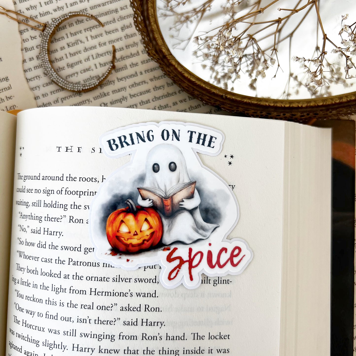 Bring on the Spice Holographic Vinyl Diecut Sticker