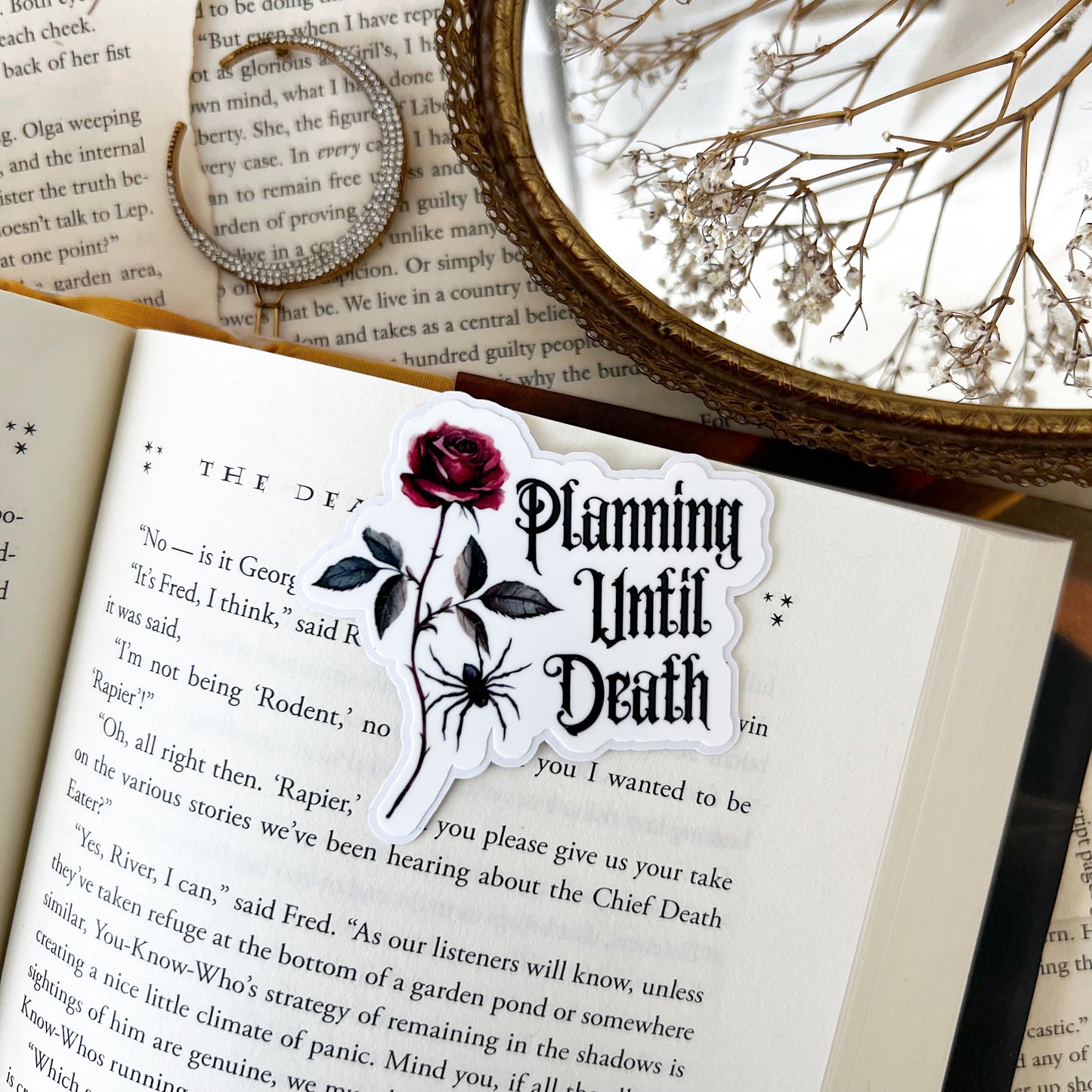 Planning Until Death Vinyl Diecut Sticker