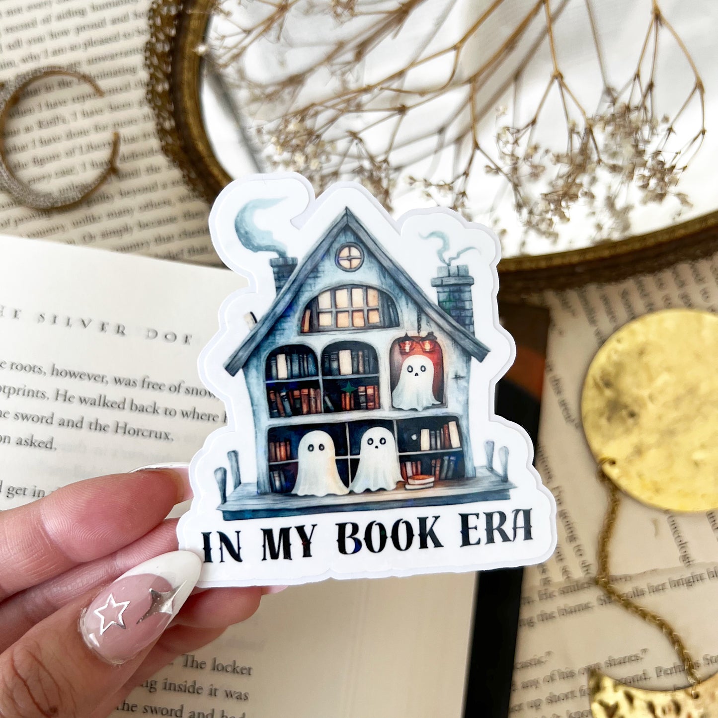 In My Book Era Holographic Diecut Vinyl Sticker