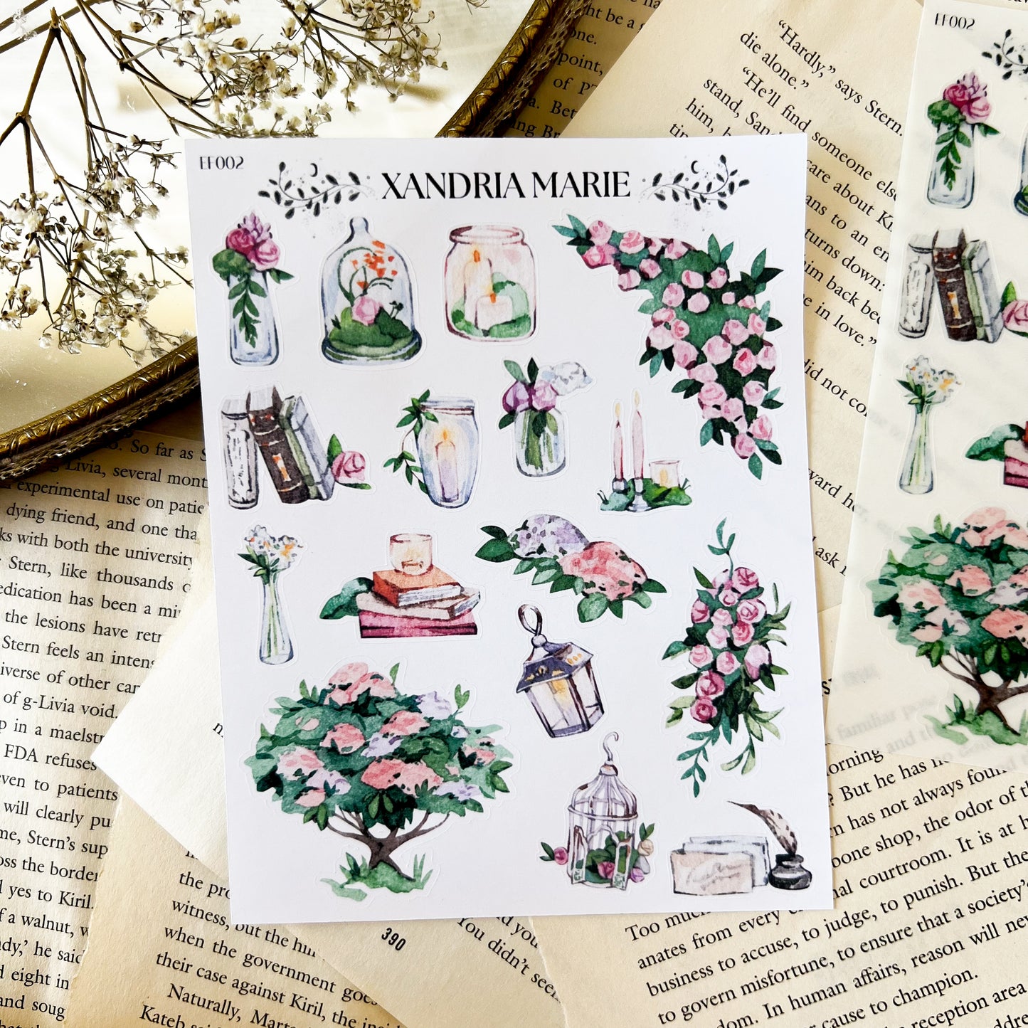 Vases & Florals Sticker Sheet