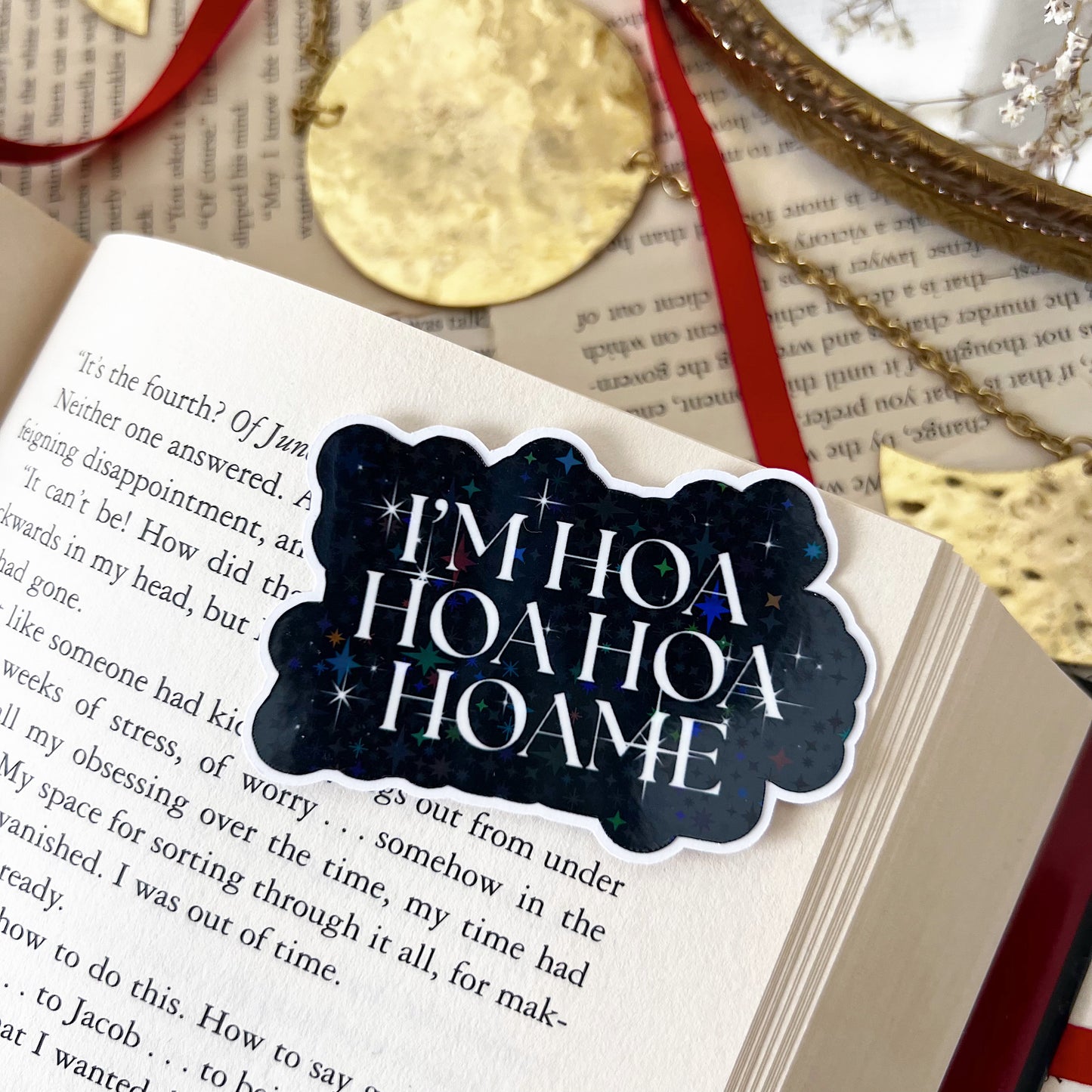 I’m Hoa Hoa Hoa Hoame Holographic Vinyl Diecut Sticker