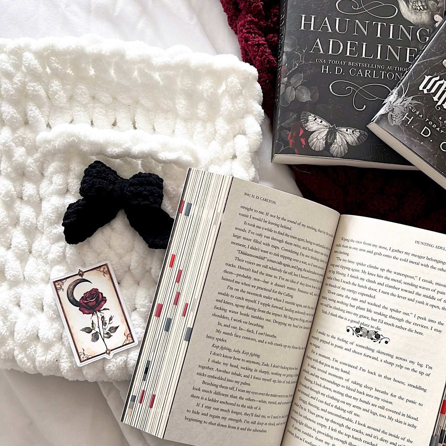 Vertical Chenille Book Sleeve, Planner Pouch