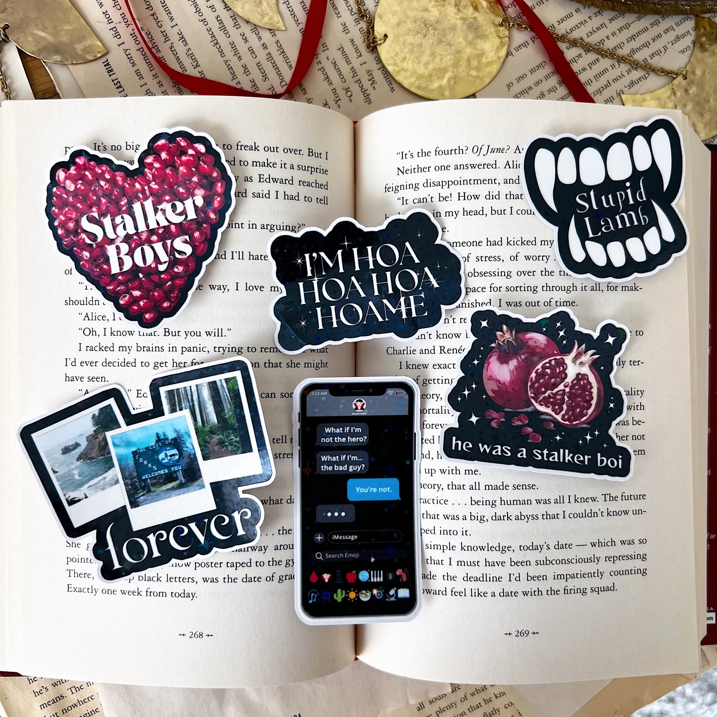 He Was A Stalker Boi Holographic Vinyl Diecut Sticker