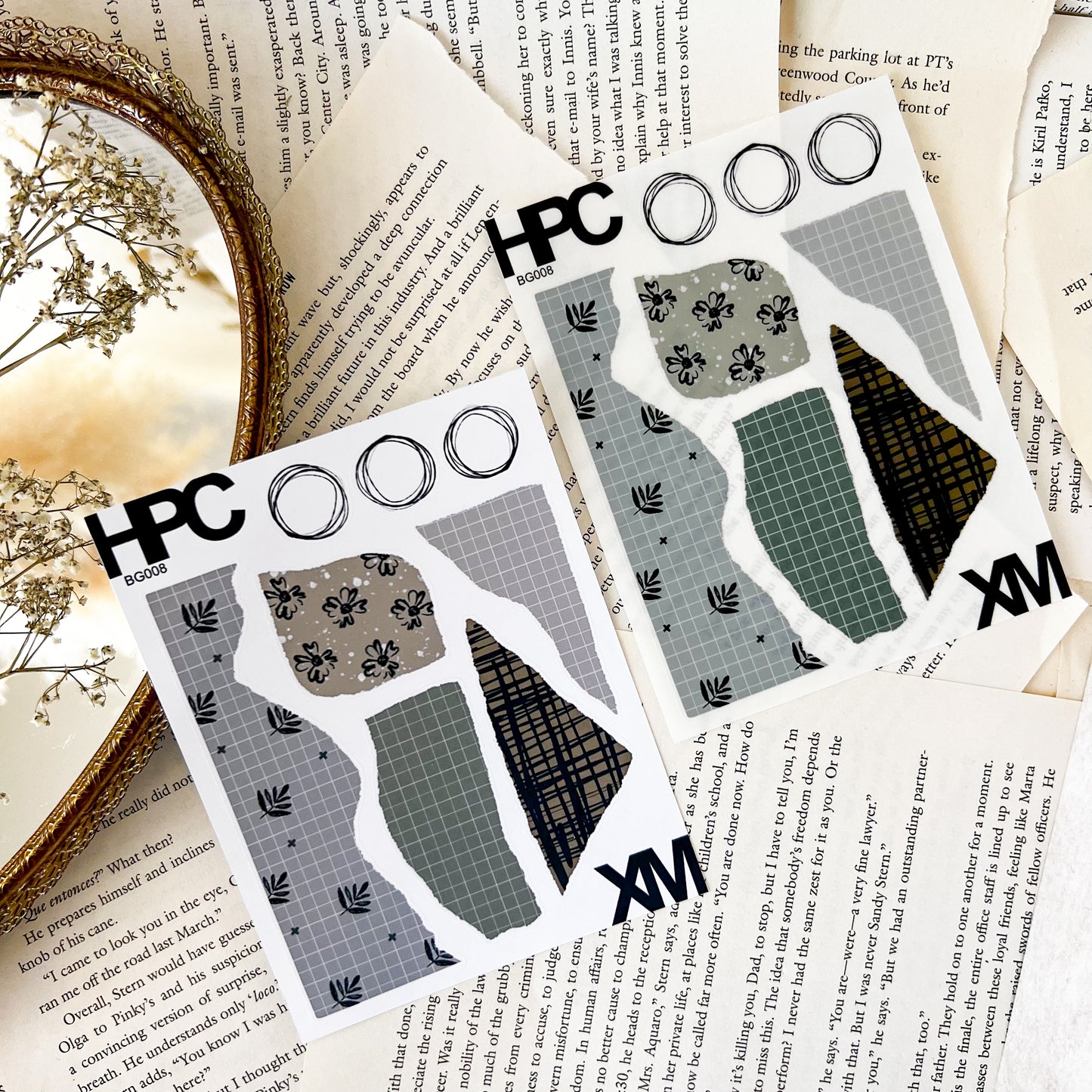 HPX x XM Boho Ripped Patterns Sticker Sheet
