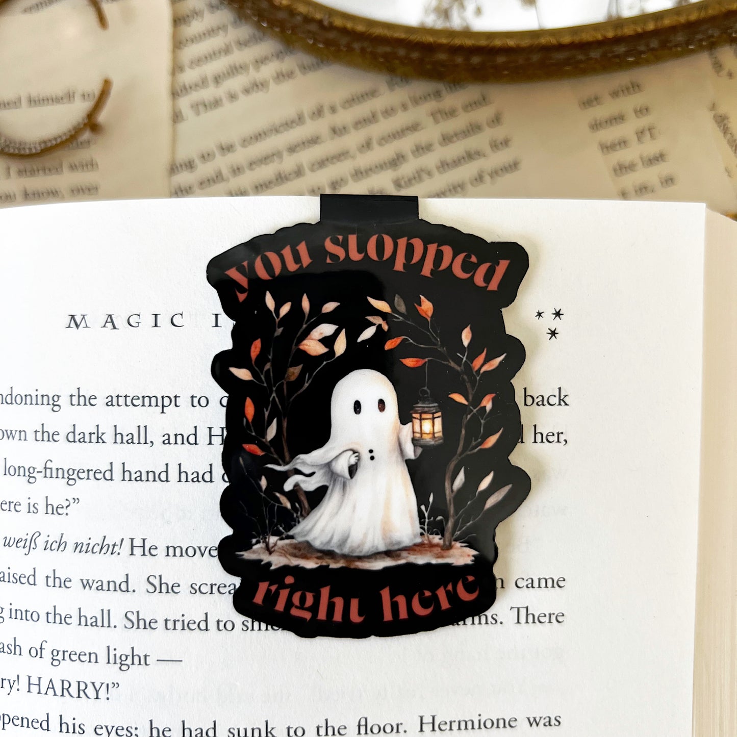 Spooky Ghost Magnetic Bookmarks