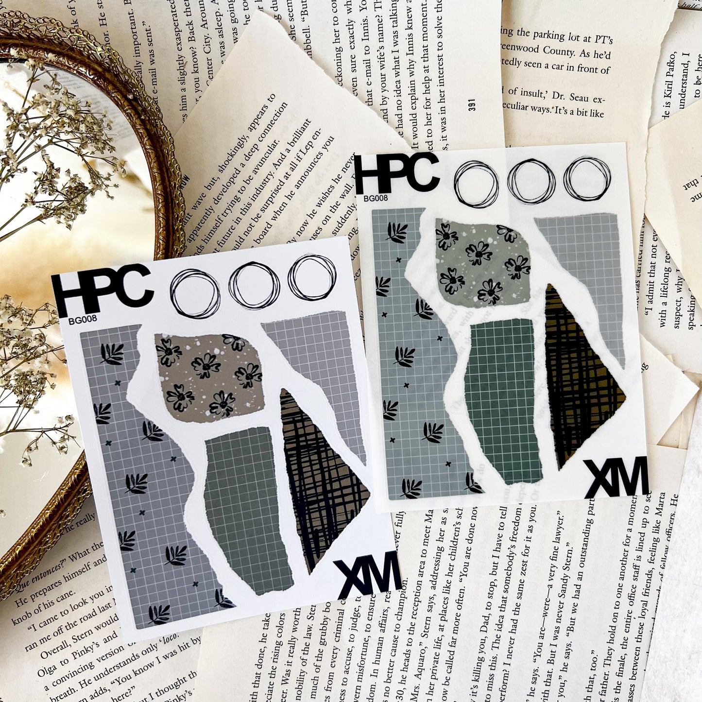 HPX x XM Boho Ripped Patterns Sticker Sheet