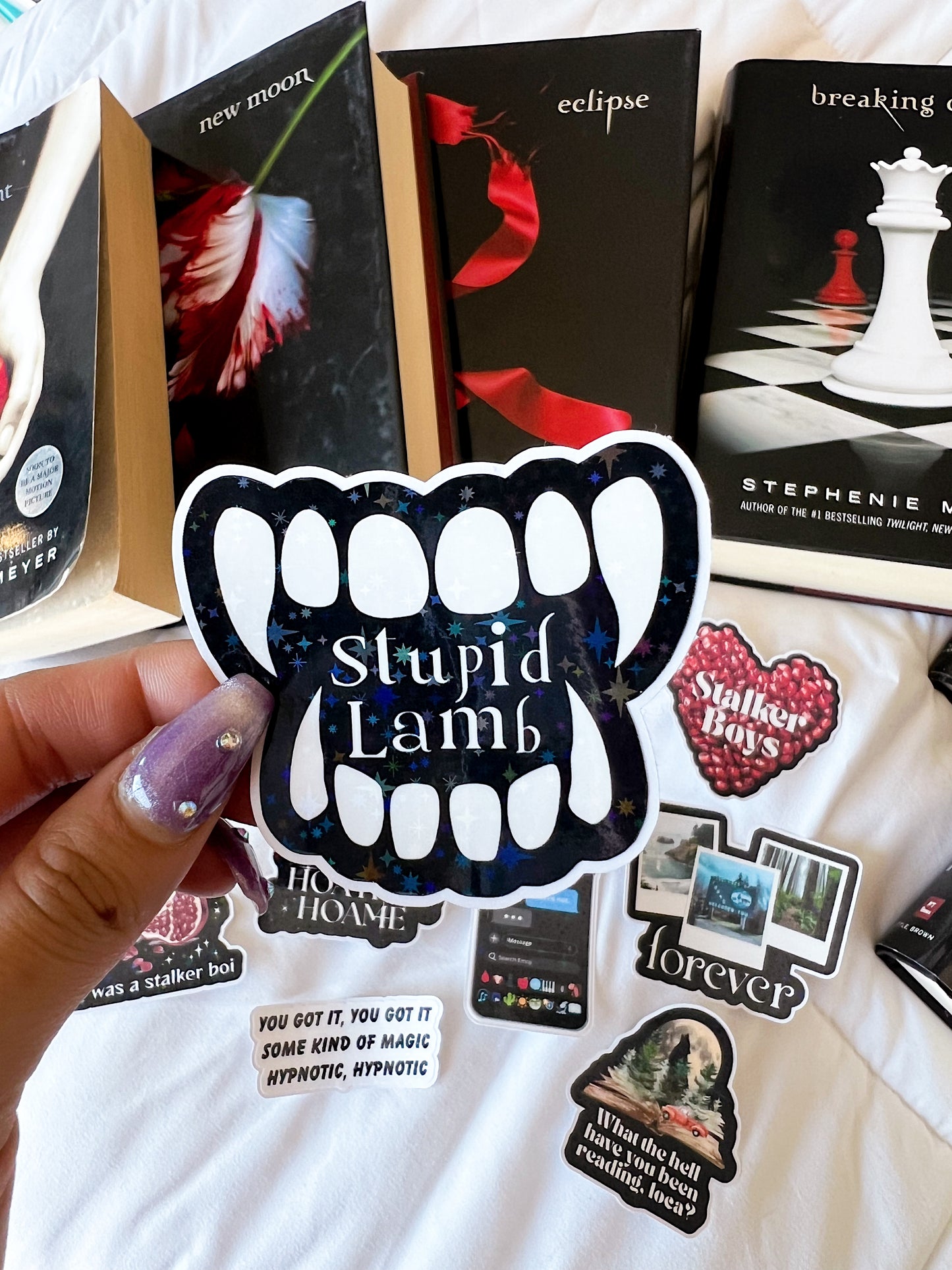 Stupid Lamb Holographic Vinyl Diecut Sticker