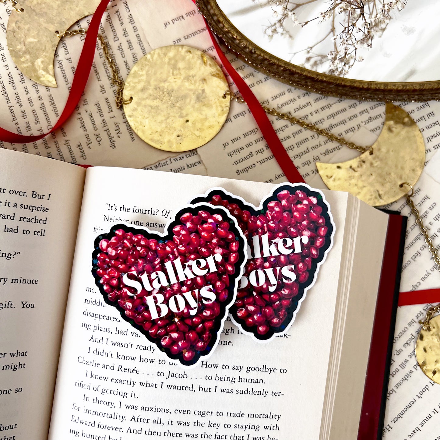 Stalker Boys- Stalker Trope Holographic Vinyl Diecut Sticker