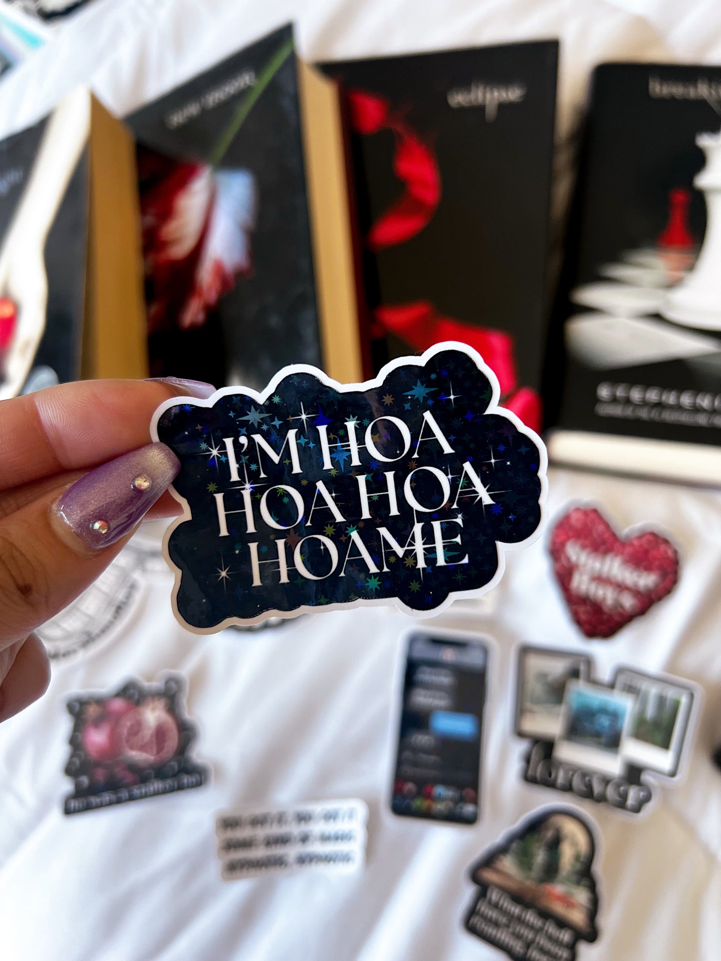 I’m Hoa Hoa Hoa Hoame Holographic Vinyl Diecut Sticker