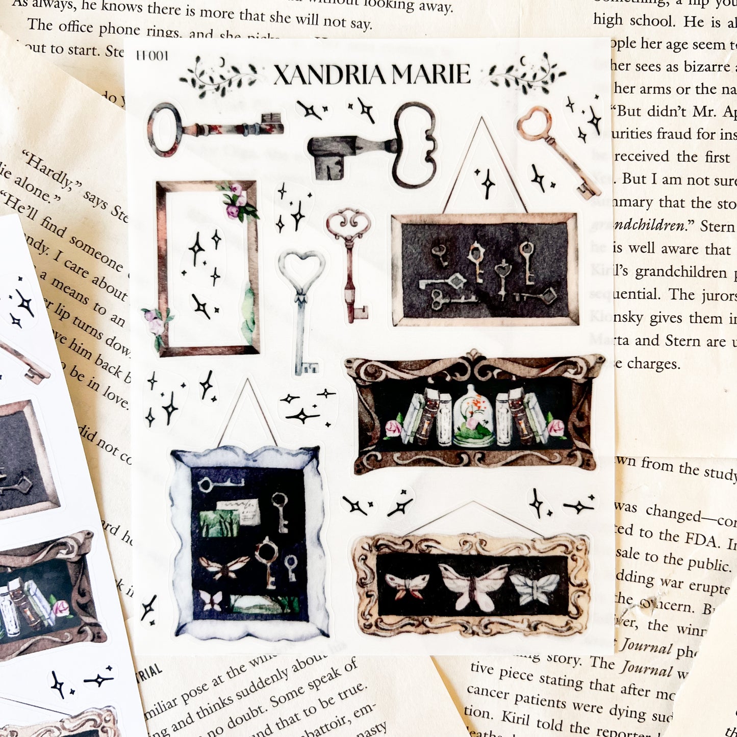 Frames & Keys Sticker Sheet