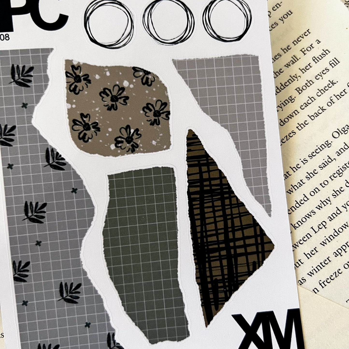 HPX x XM Boho Ripped Patterns Sticker Sheet
