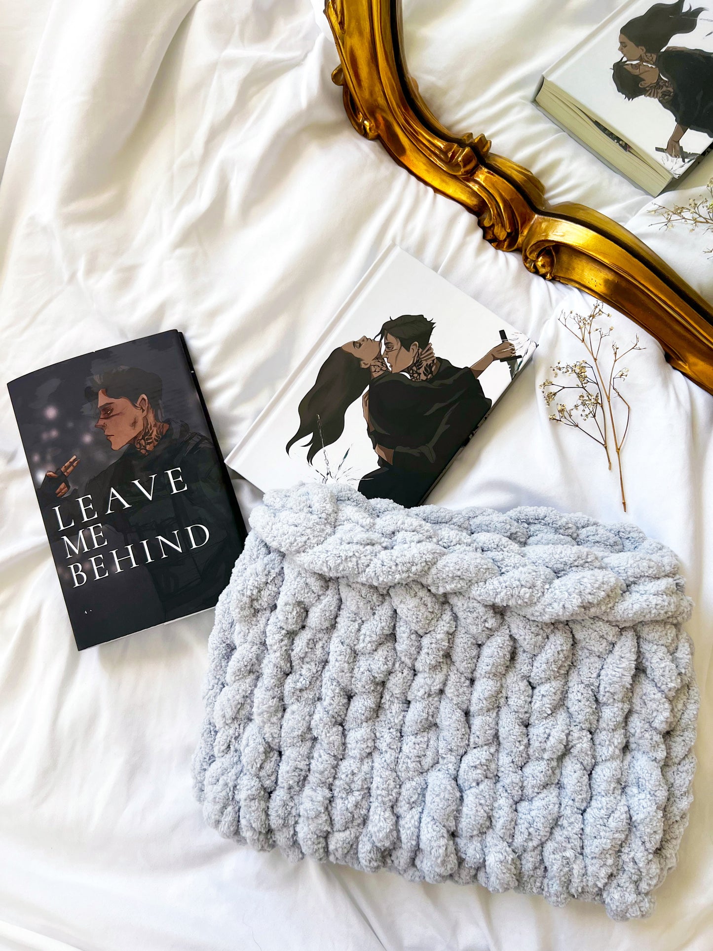 Dreamy Cloud Planner Pouch, Chenille Knit Book Sleeve