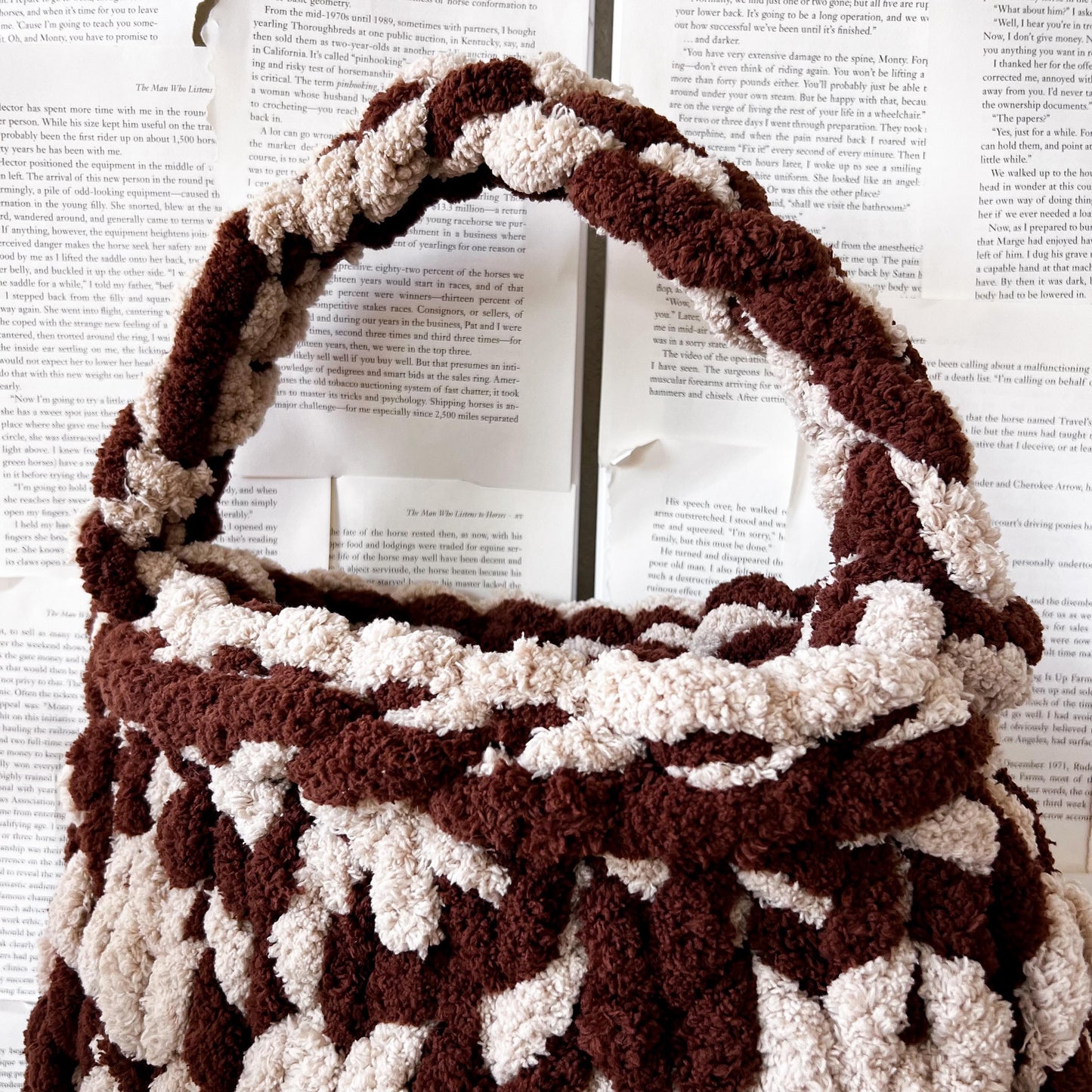 Chenille Chunky Knit Handbag