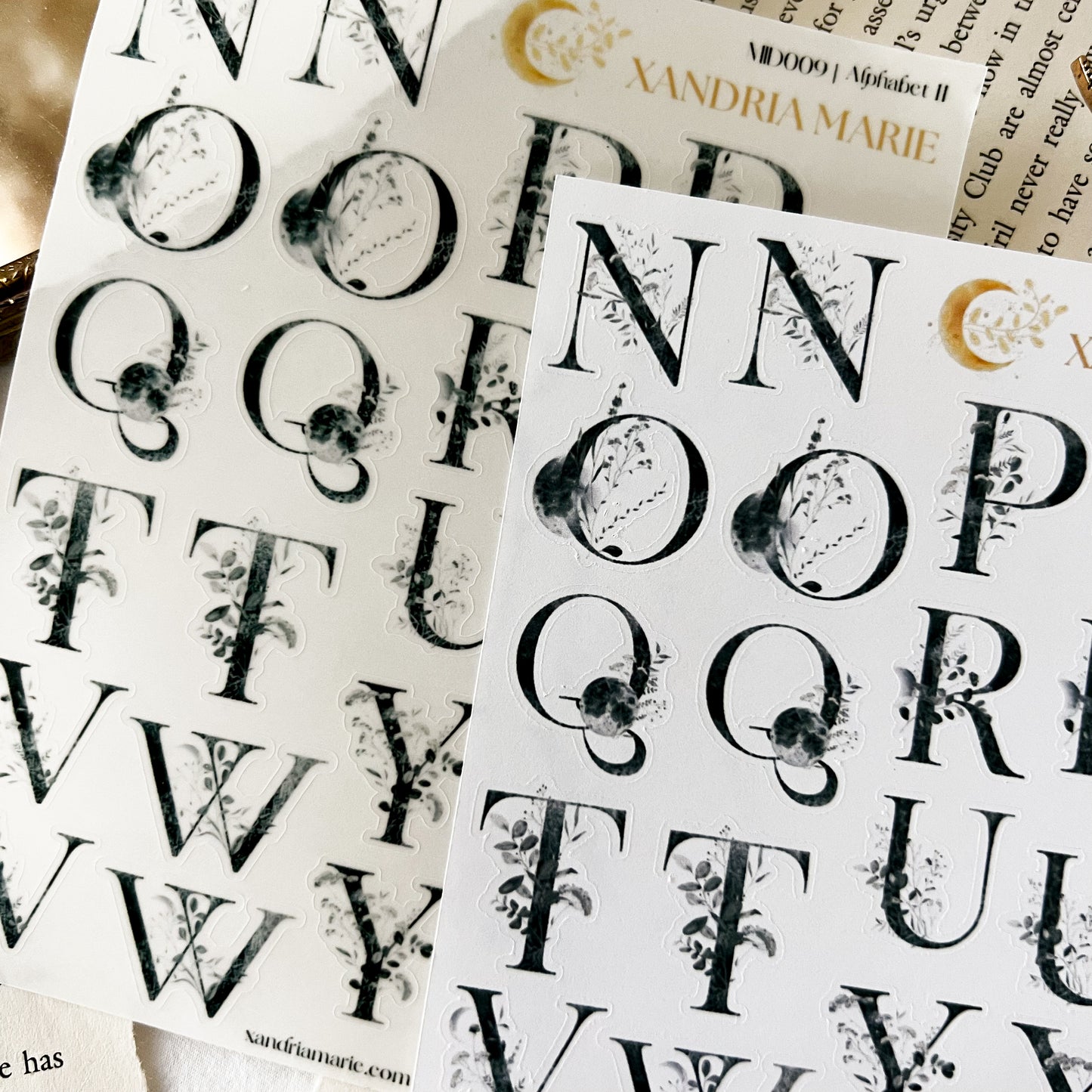 Alphabet II Sticker Sheet