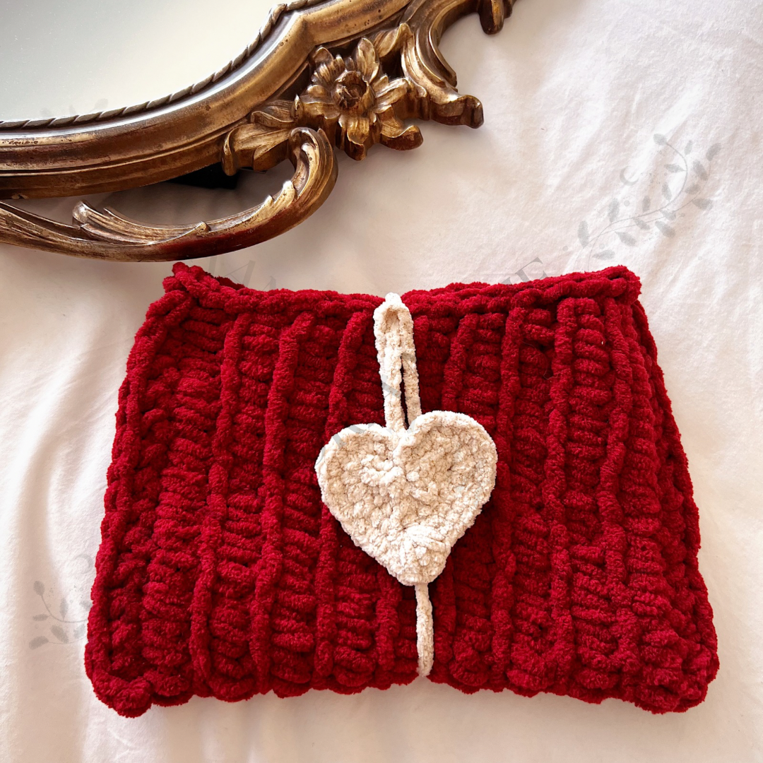 LIMITED Crochet Heart Horizontal Kindle Sleeve