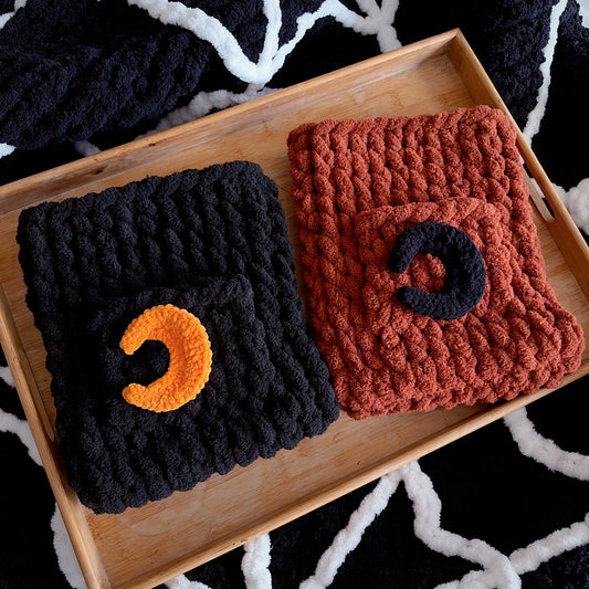 Moon Vertical Chenille Book Sleeve, Planner Pouch