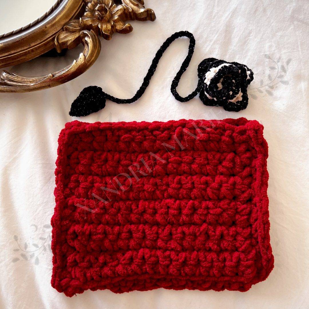 LIMITED Crochet Rose Horizontal Kindle Sleeve