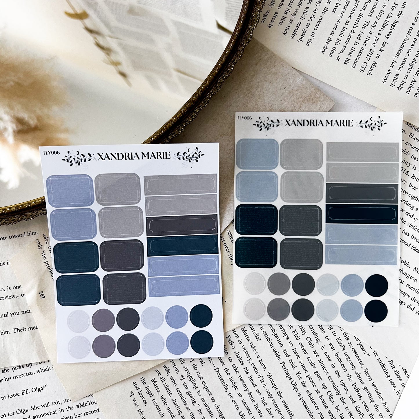 Misty Labels Sticker Sheet