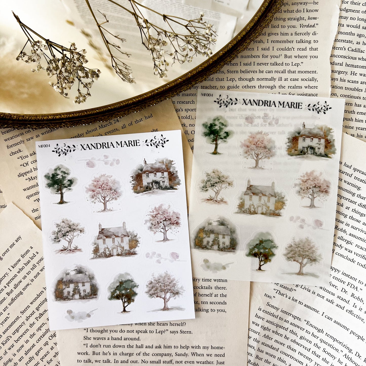 Spring Cottage Sticker Sheet