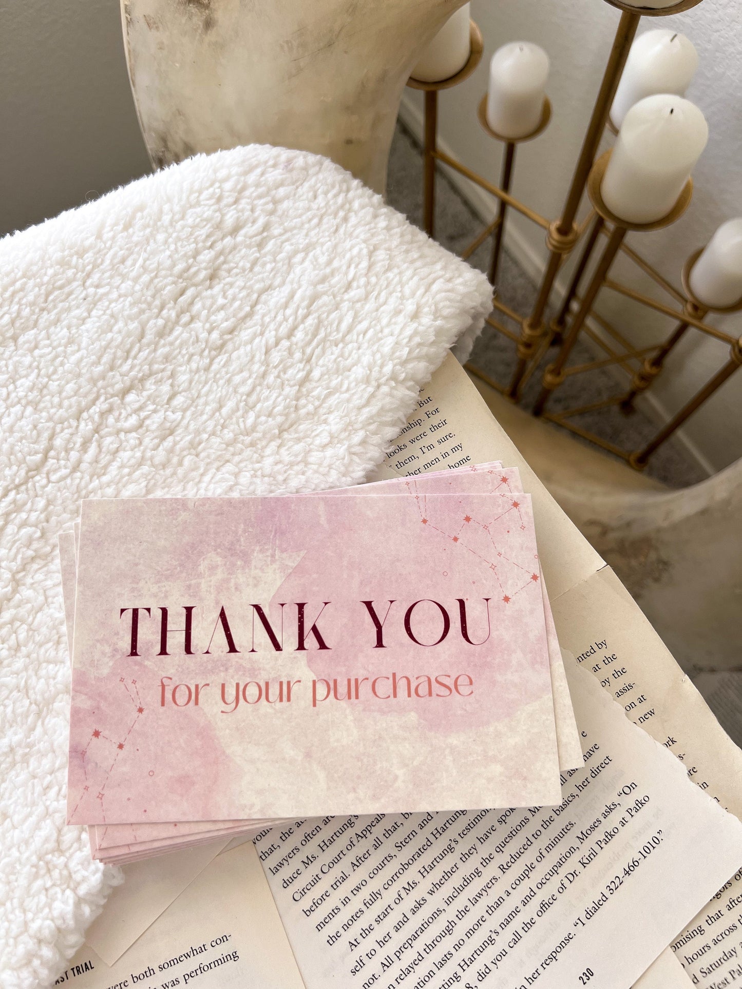 Celestial Thank You Cards, Shipping Supplies, Small Business Essentials