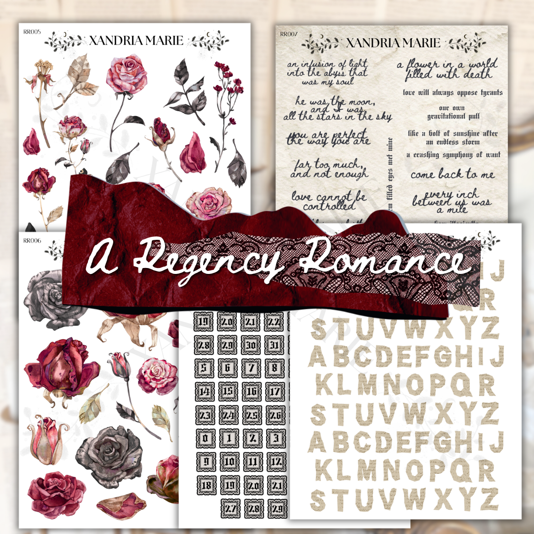 BUNDLE A Regency Romance Collection (All 17 Sticker Sheets)