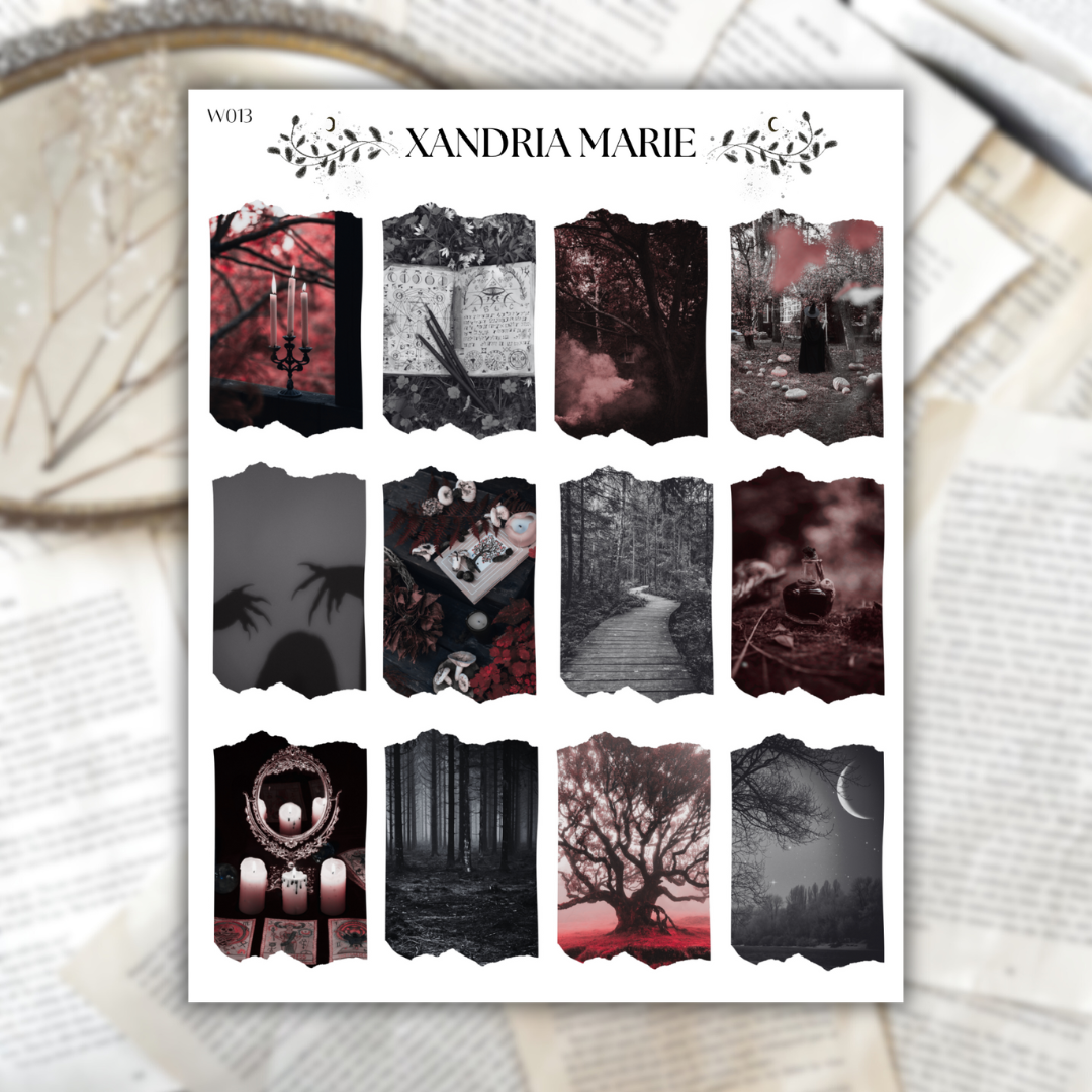 Witch Aesthetic Sticker Sheet