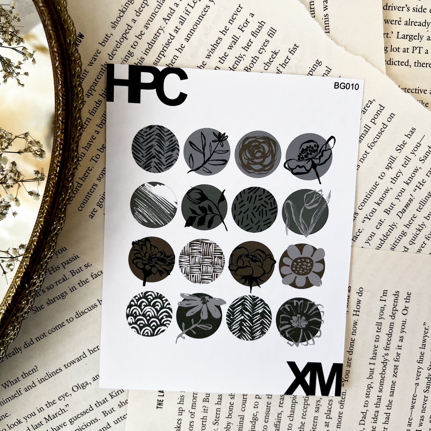 HPX x XM Floral and Pattern Sticker Sheet