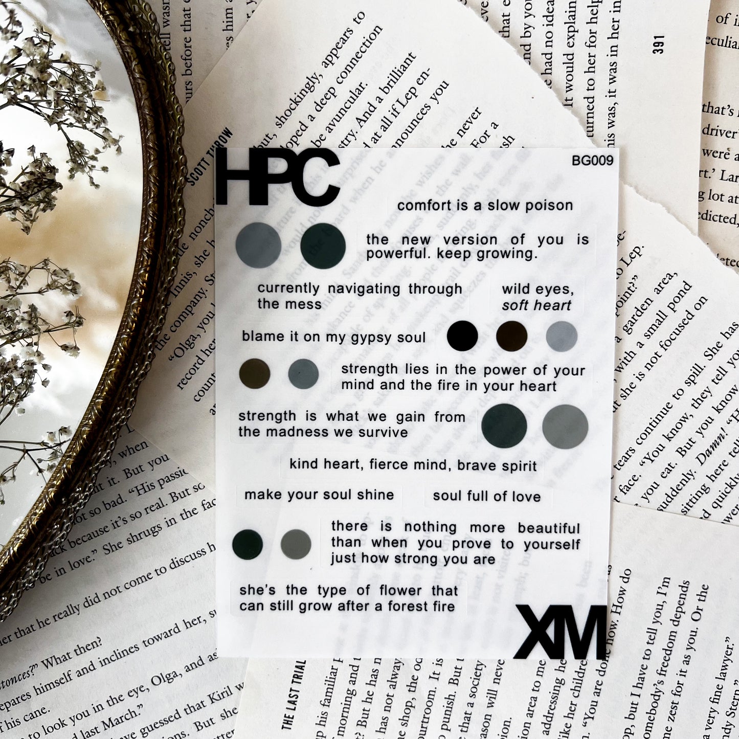 HPX x XM Quotes Sticker Sheet