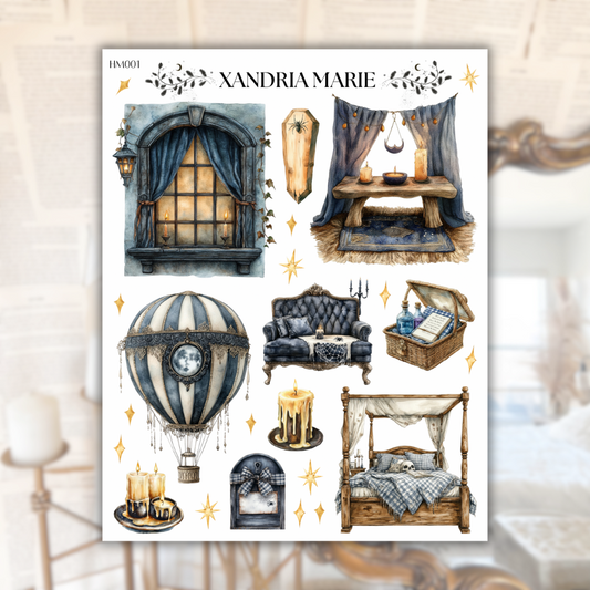 Haunted Elegance Sticker Sheet