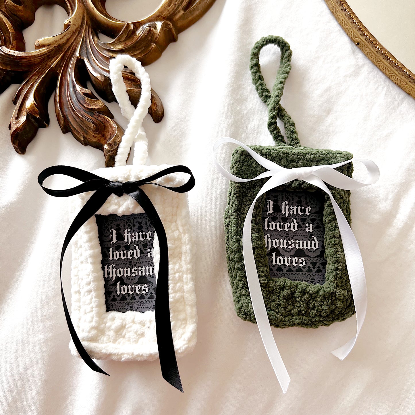 Crochet Photo Holder Keychain