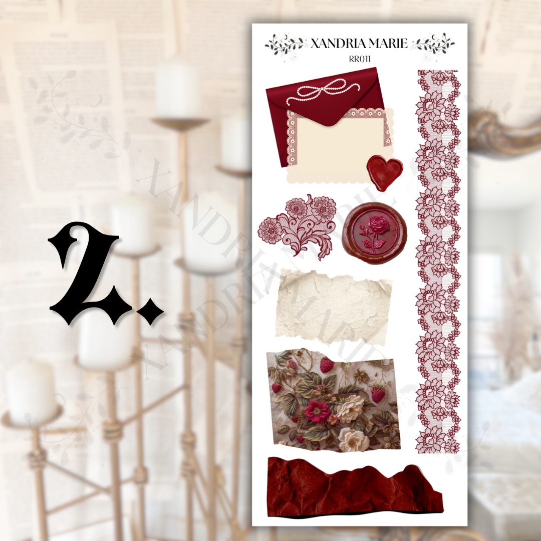 Regency Romance Sticker Sheets
