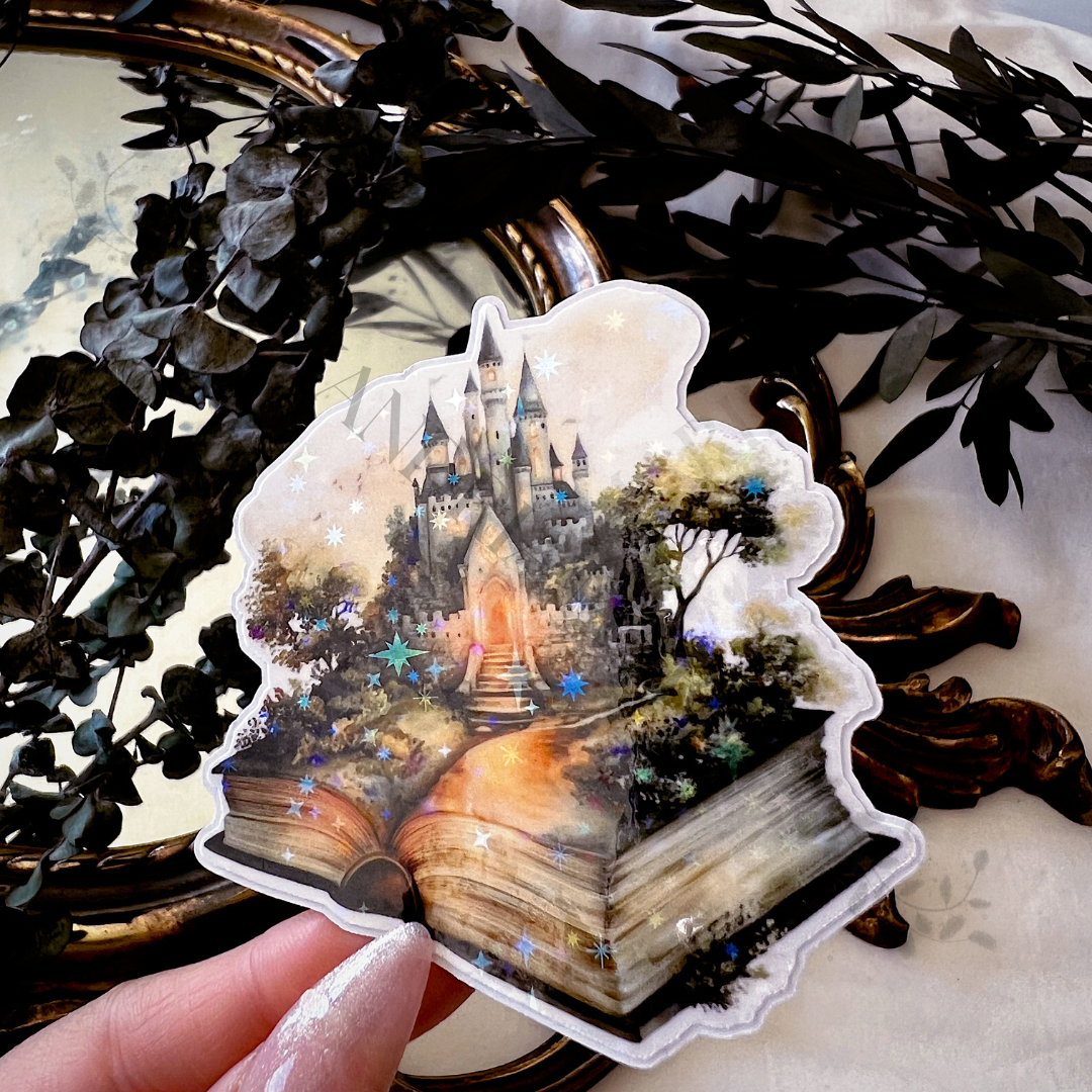 Fairytale Story Holographic Diecut Vinyl Sticker
