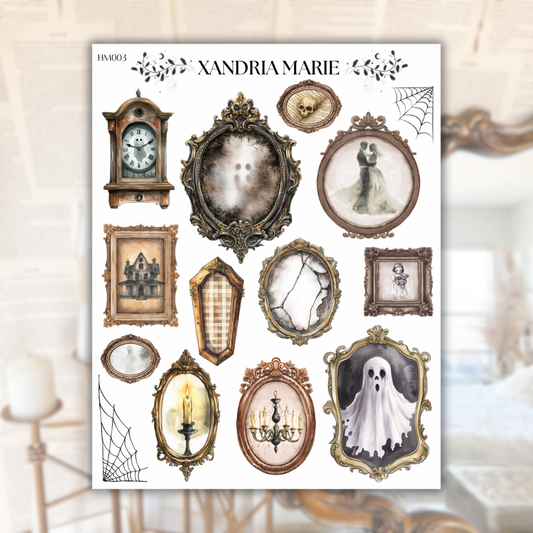 Haunted Hallway Sticker Sheet