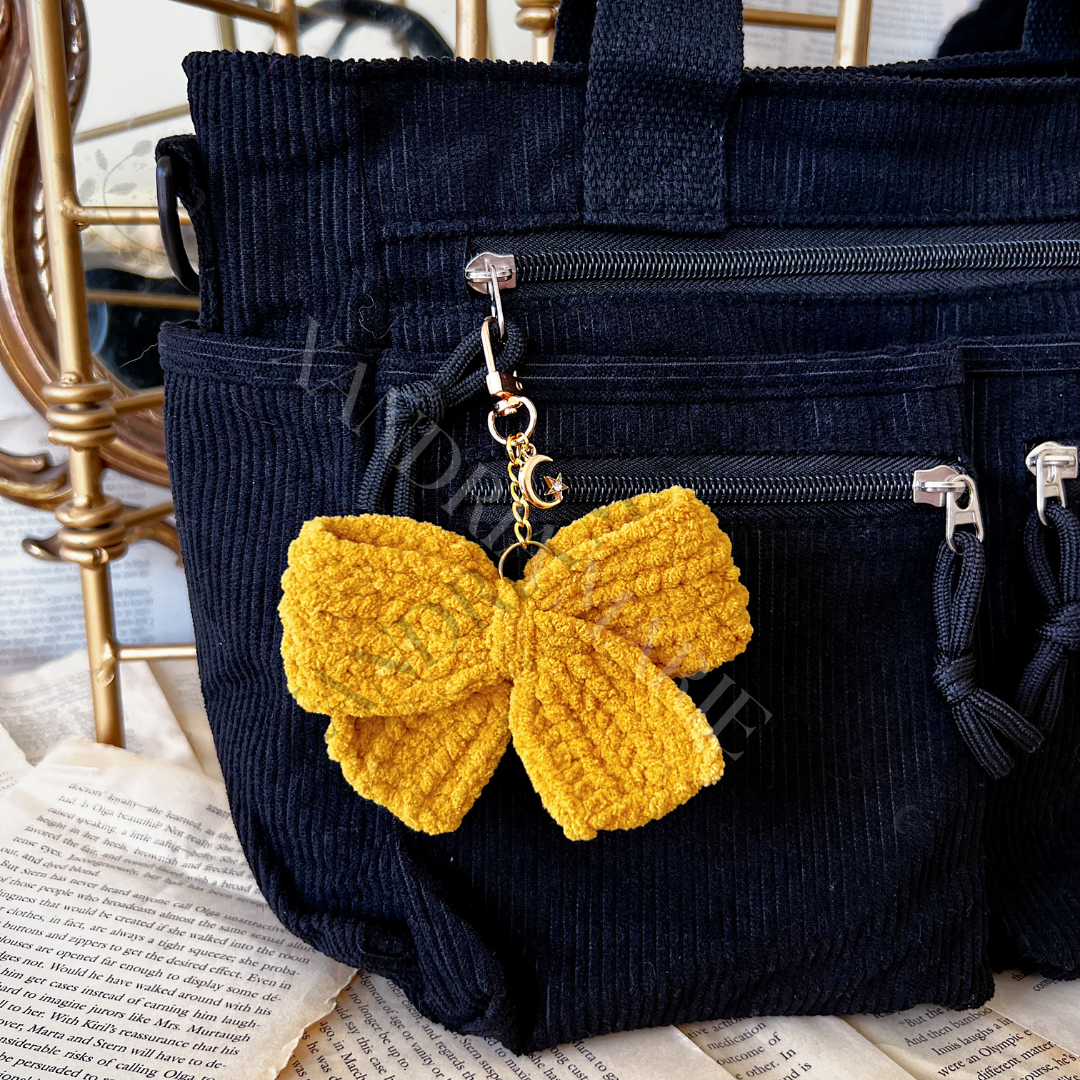 Crochet Bow Keychain